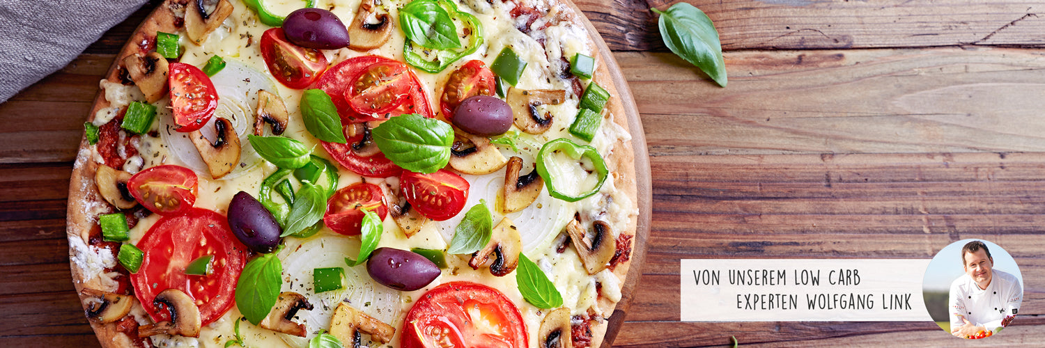Vegetarische Low Carb Pizza