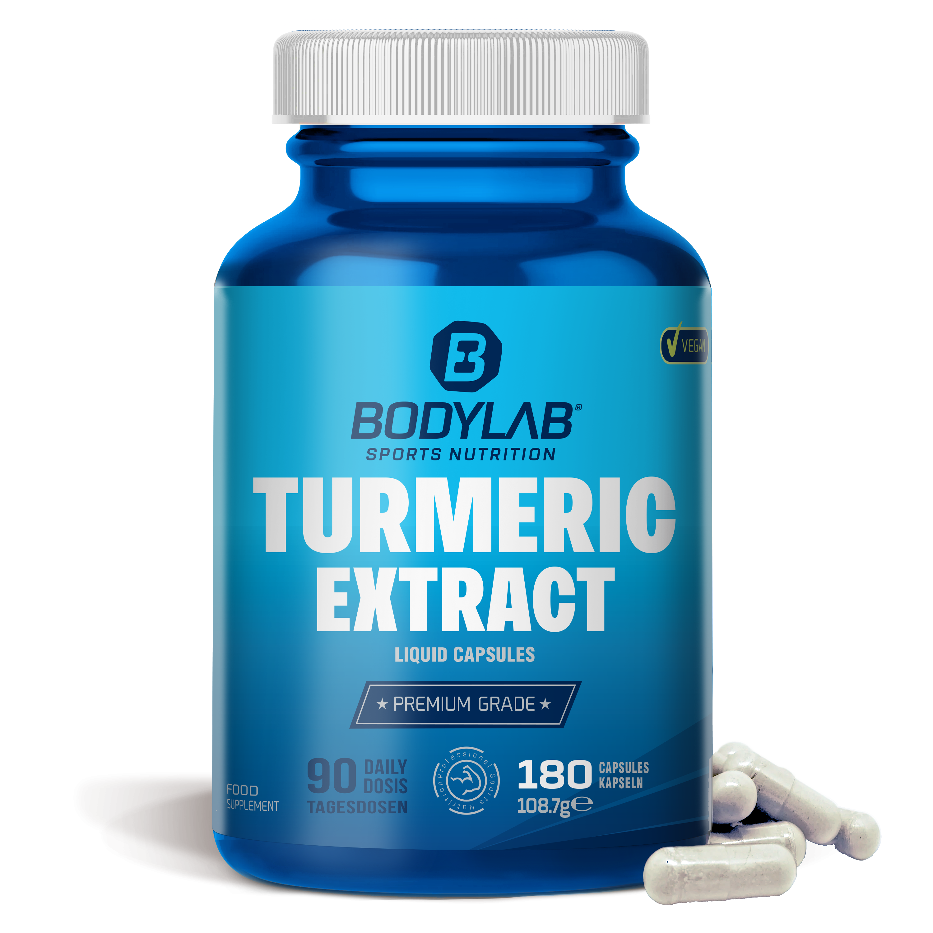 Turmeric (Kurkuma) Extract Liquid Capsules (180 Kapseln)