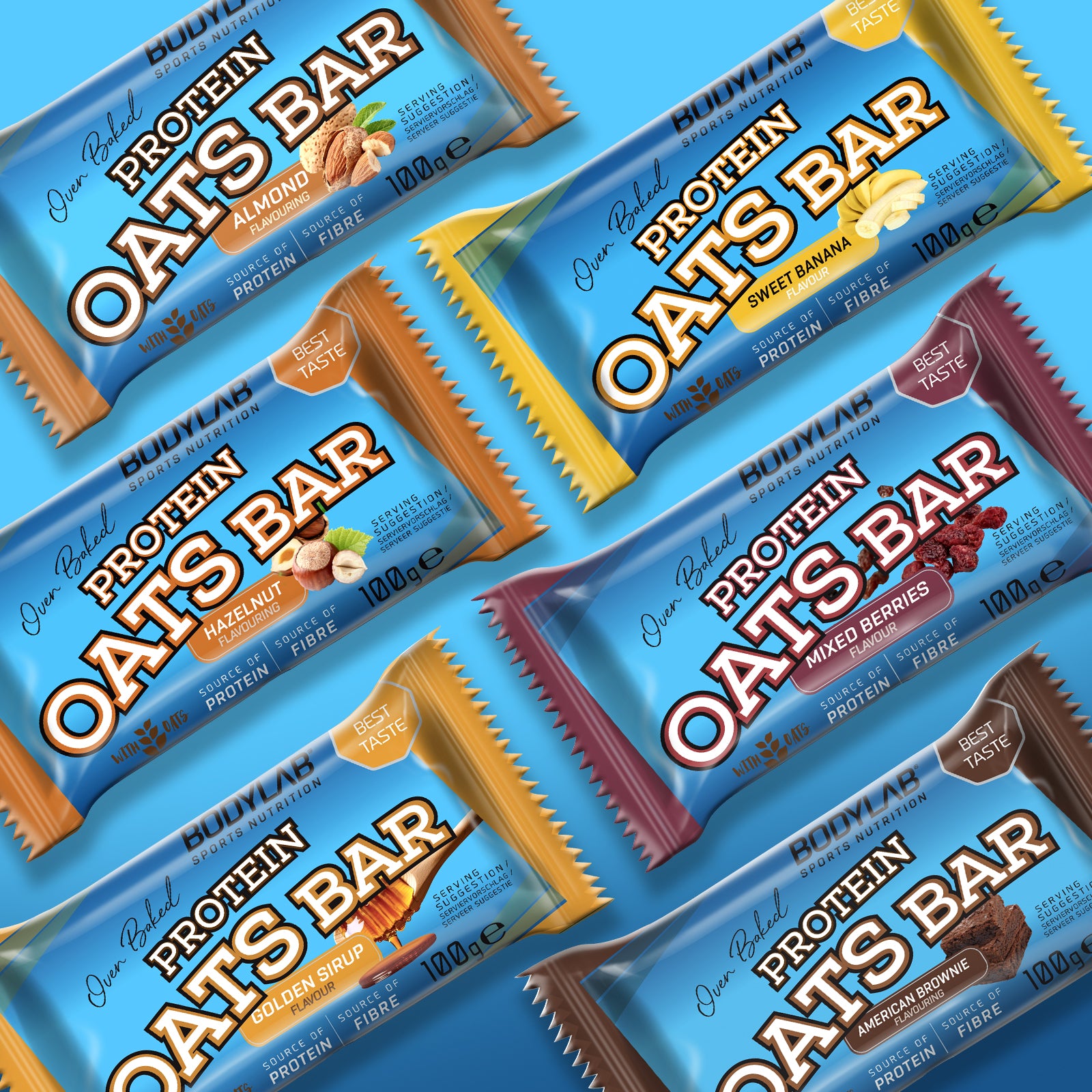 Dreierpack Protein Oats Bar (3x12x100g)