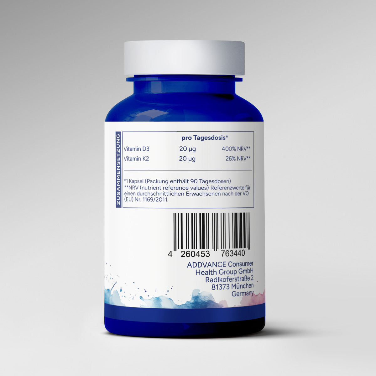 Vitamin D3+K2 (90 Kapseln)