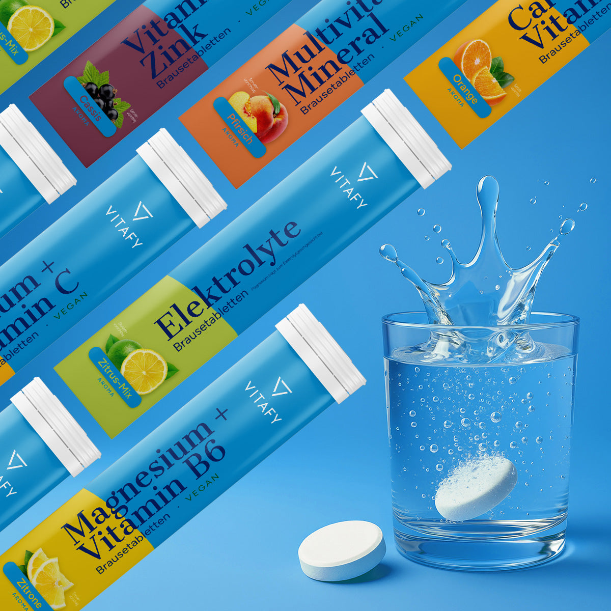 Magnesium + Vitamin B6 - Zitrone (20 Brausetabletten)