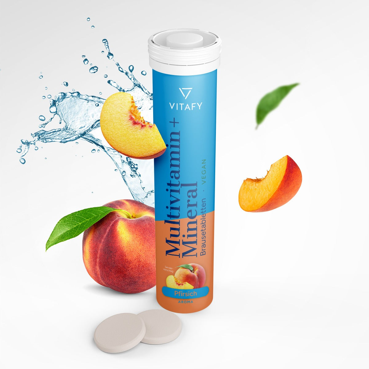 Multivitamin + Mineral - Pfirsich (20 Brausetabletten)