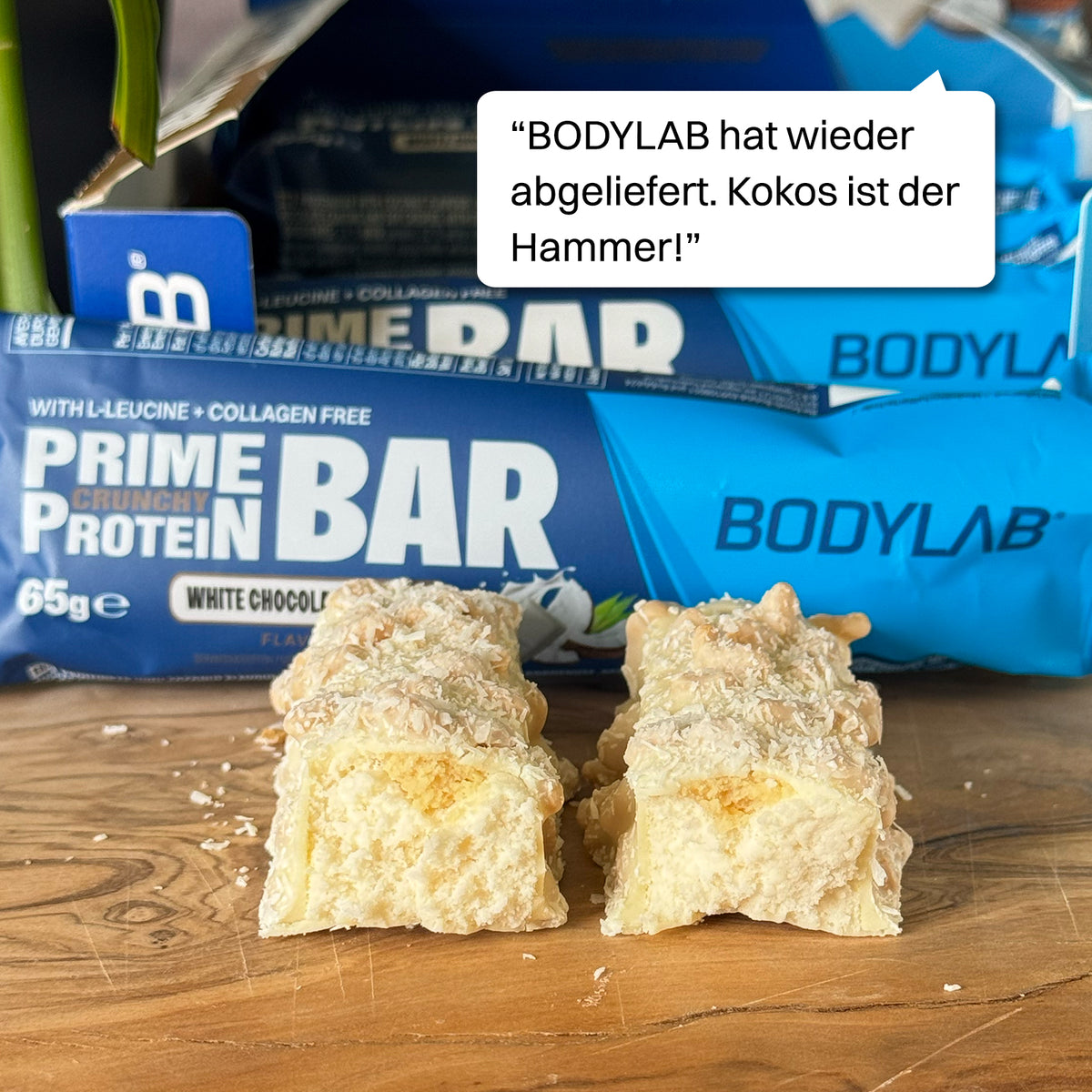 Prime Crunchy Protein Bar - 3g Leucin (12x65g)