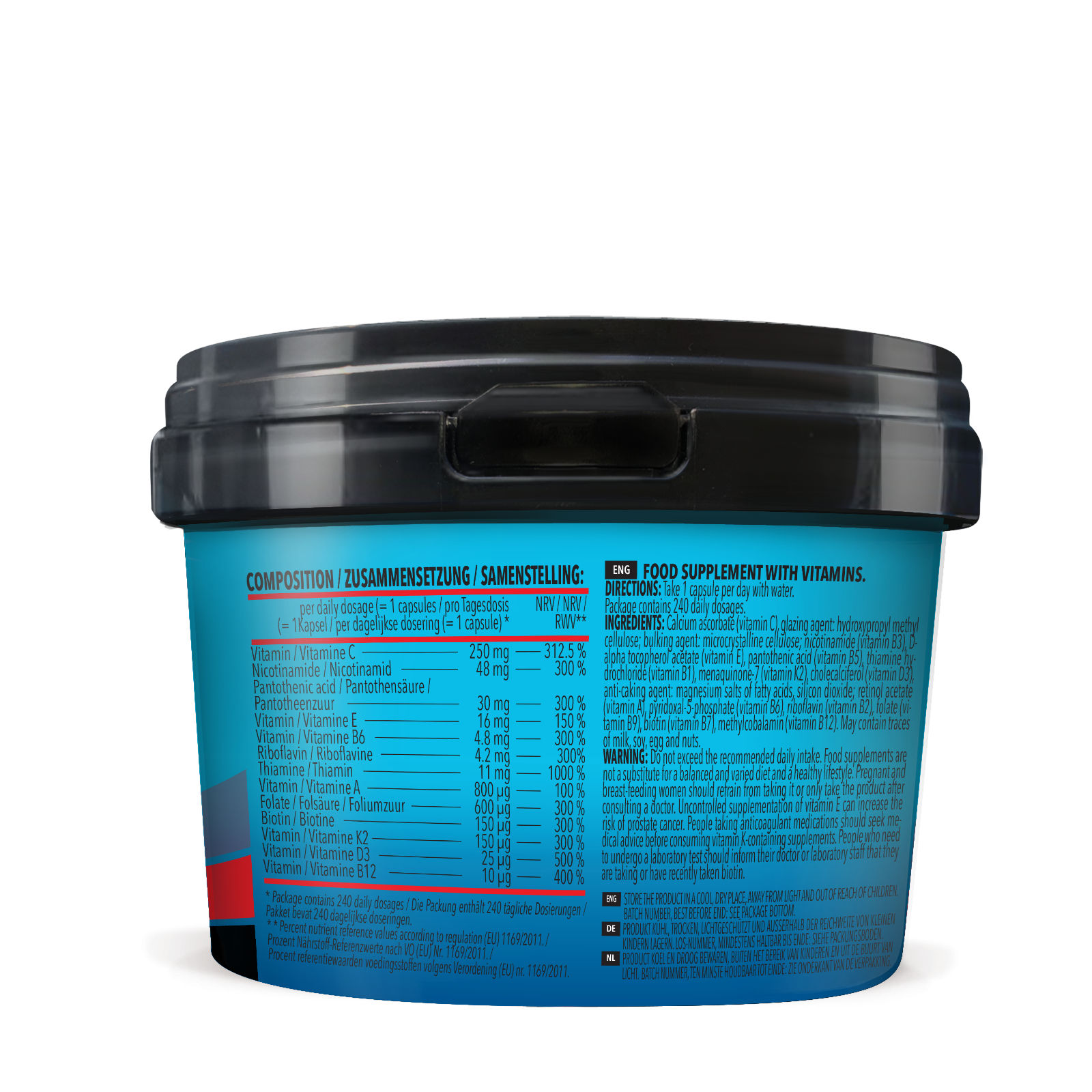 Bodybuilder Vitamin Stack (240 Kapseln)