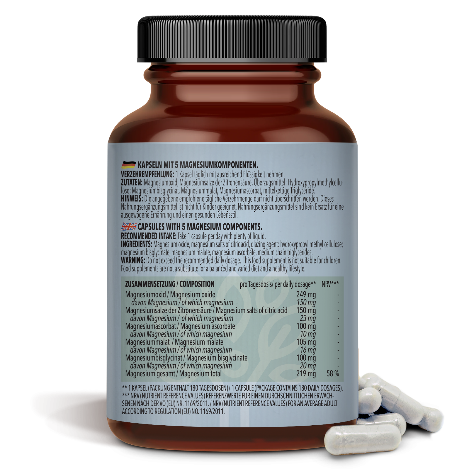 Magnesium Komplex (180 Kapseln)