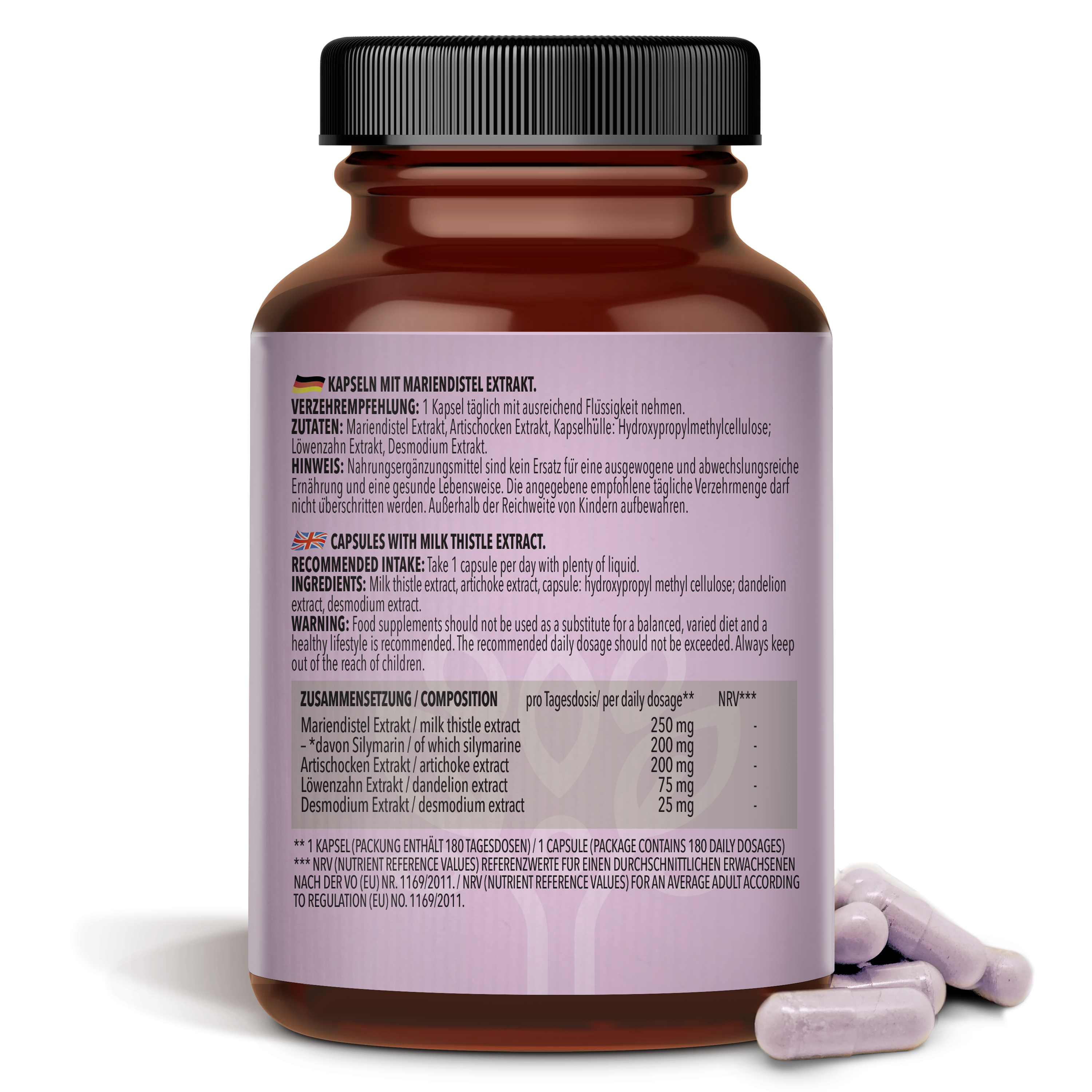 Mariendistel (30 % Silymarin) (180 Kapseln)
