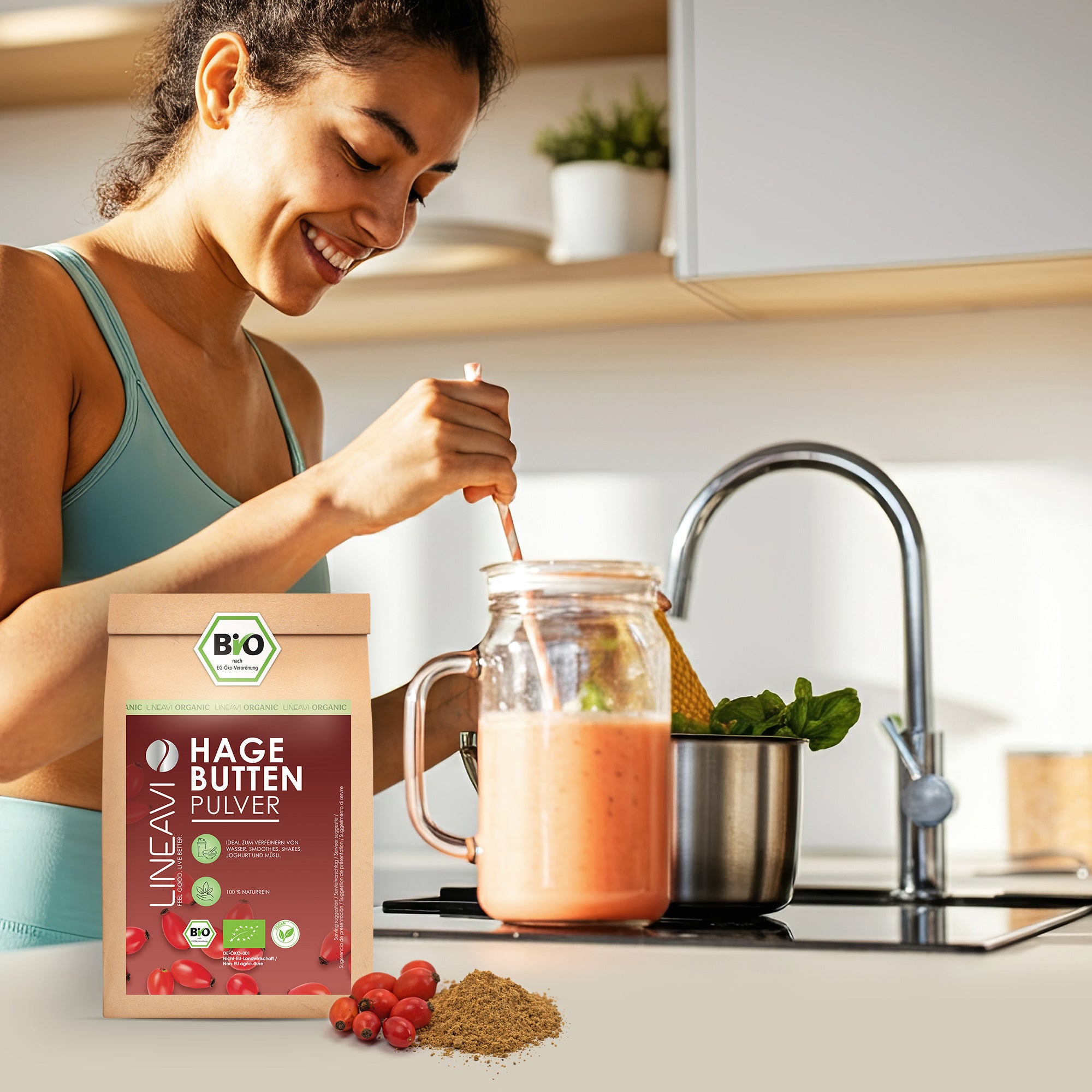 Doppelpack: Hagebuttenpulver bio (2x1000g)