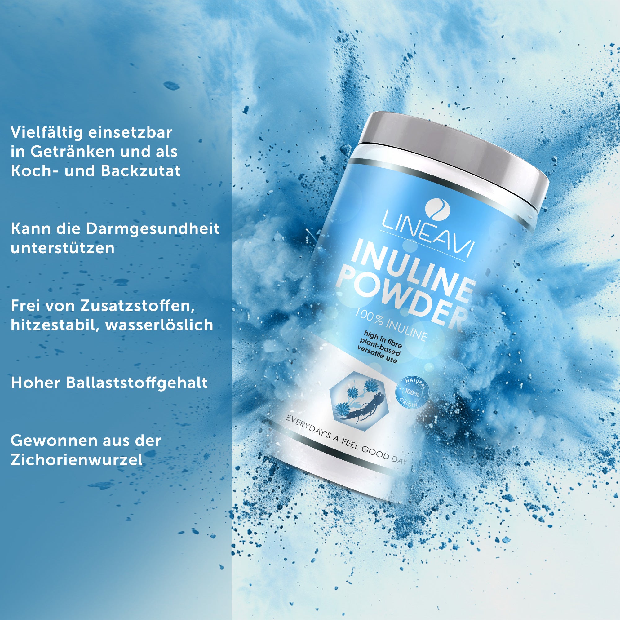 Doppelpack: Inulinpulver (2x500g)