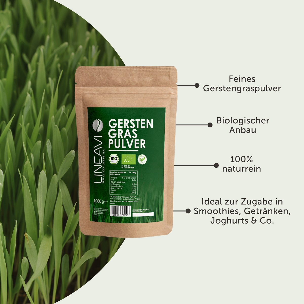 Bio Gerstengraspulver (250g)