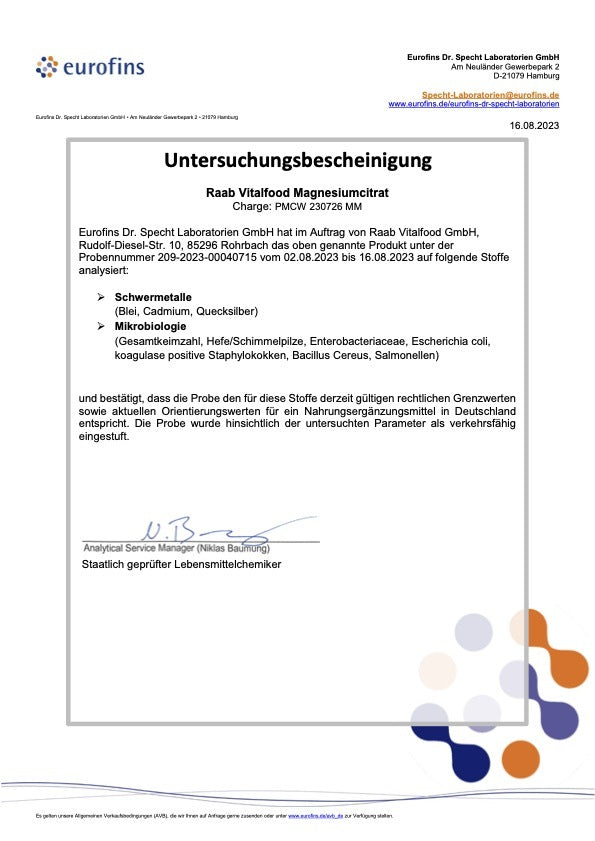 Magnesiumcitrat Pulver (200g)