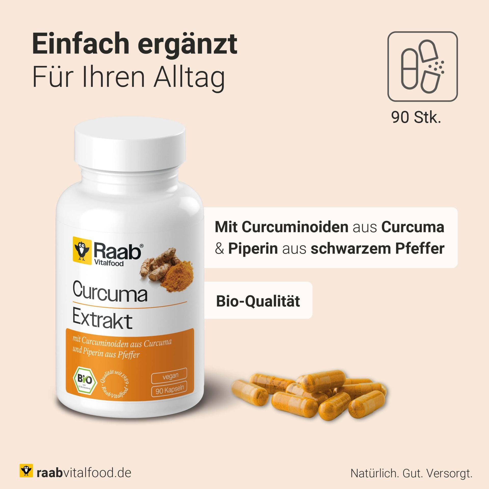 Curcuma Extrakt bio (90 Kapseln)