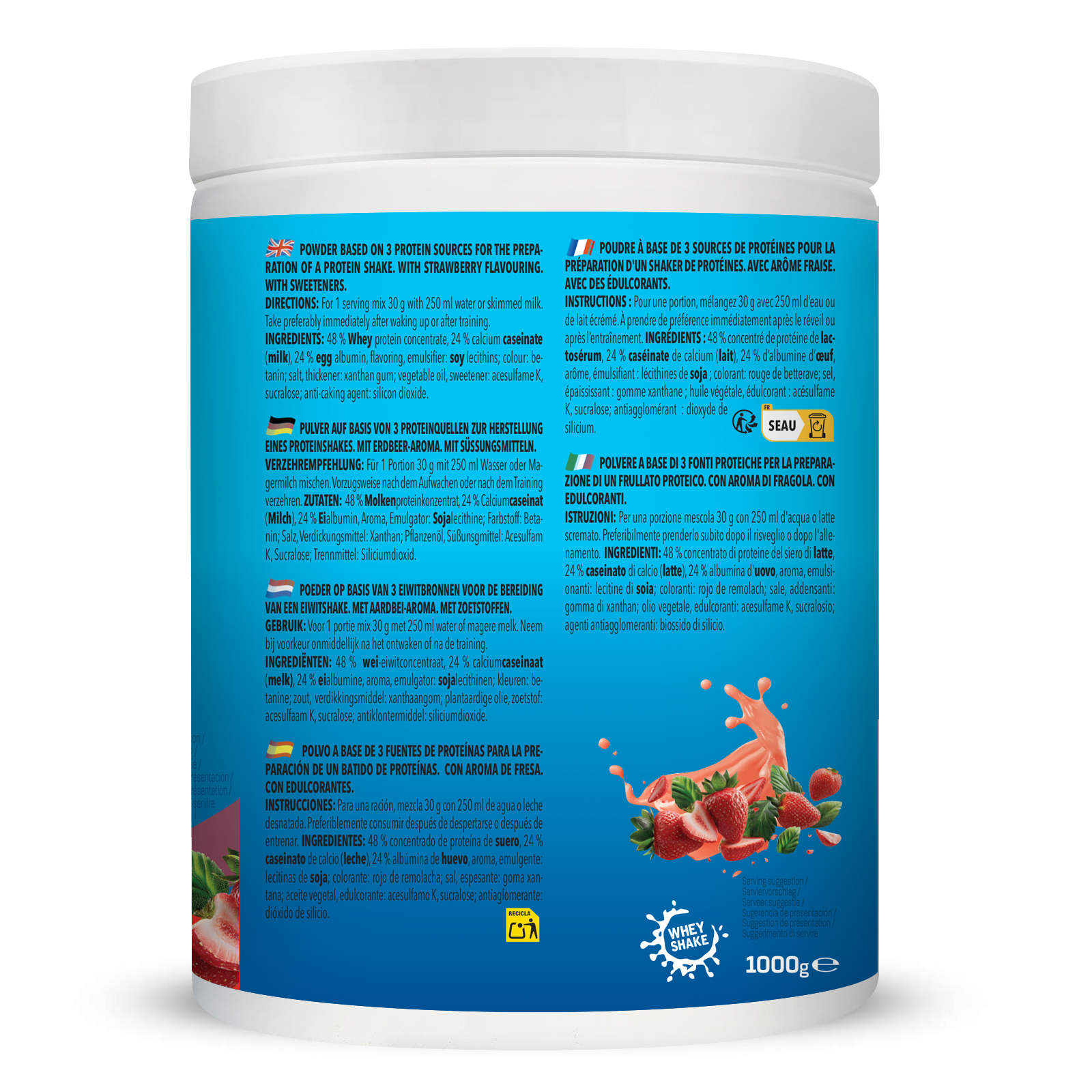 3K-Protein (1000g) Strawberry Heaven