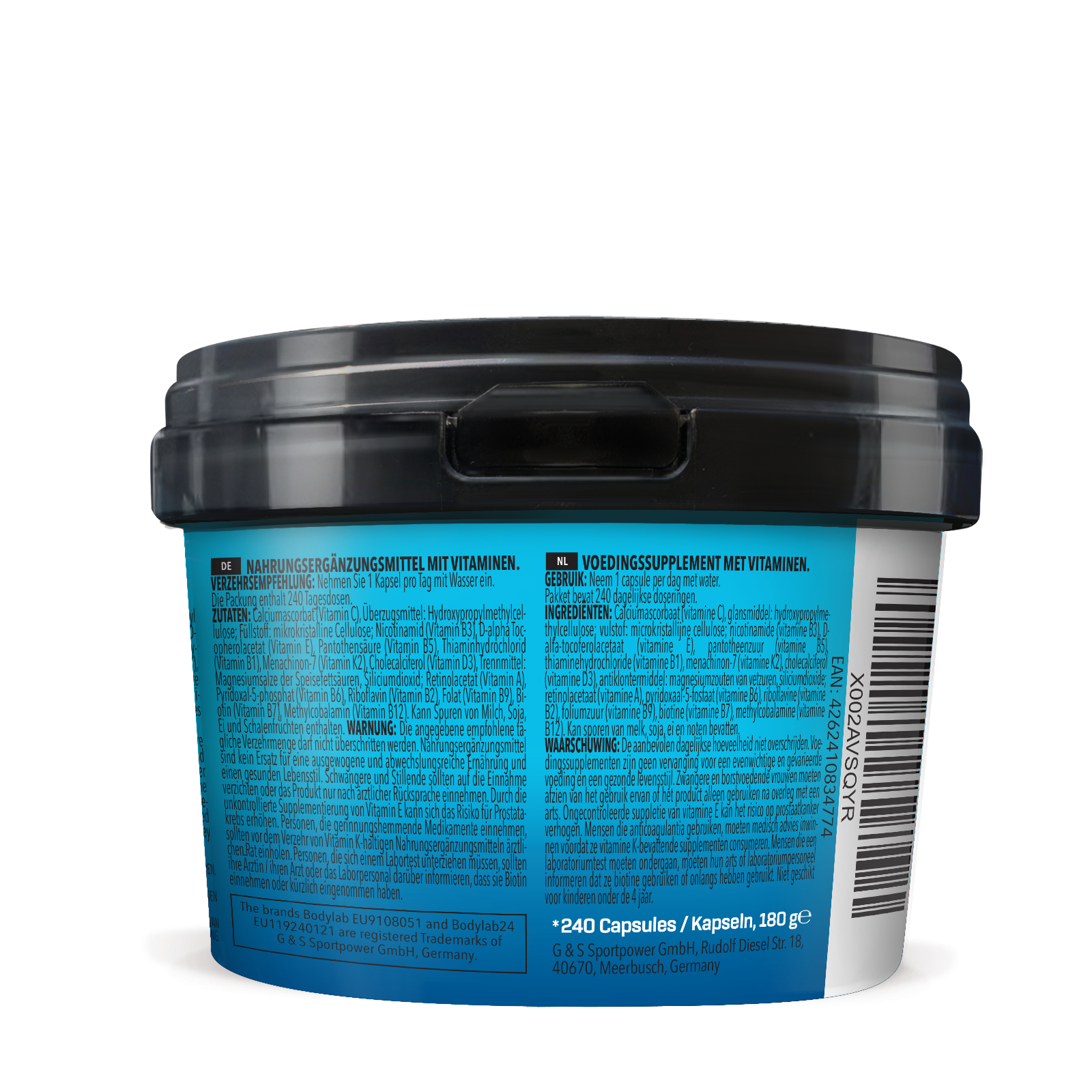 Bodybuilder Vitamin Stack (240 Kapseln)