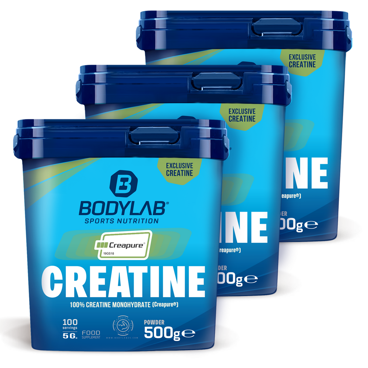 3x Creatine (Creapure®) (3x500g)