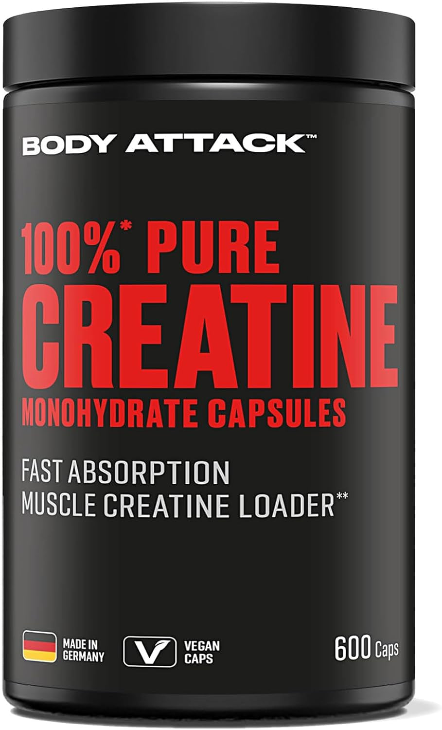 100% Pure Creatin (600 Kapseln)