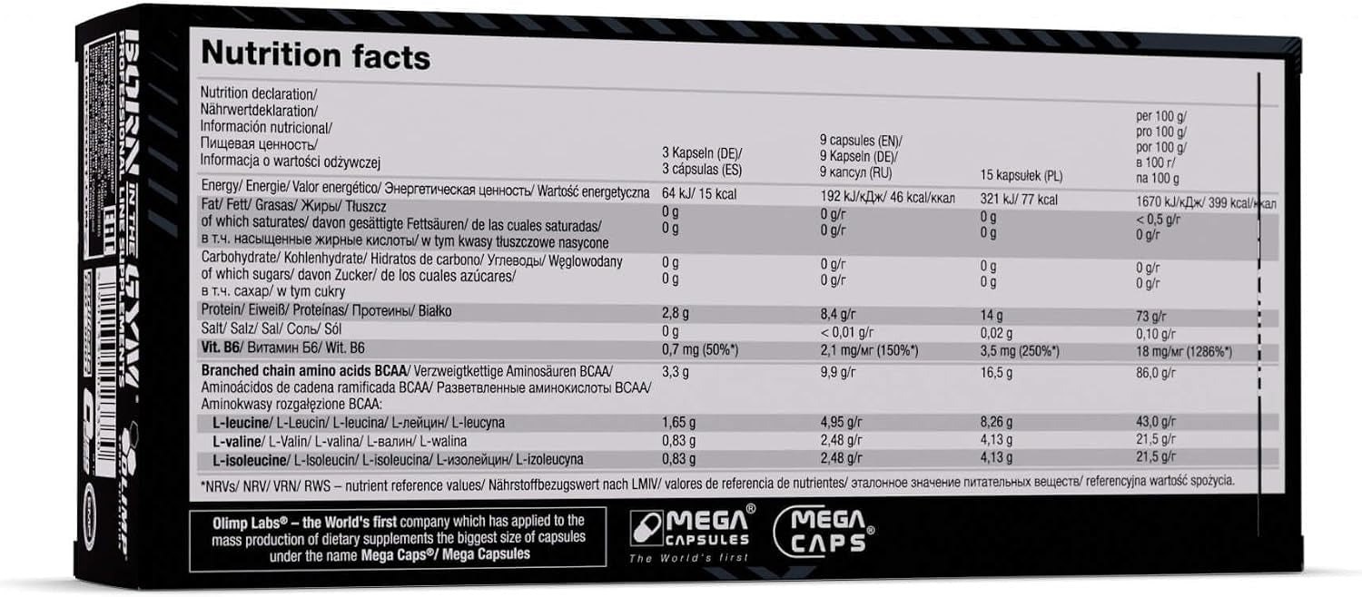 BCAA Mega Caps 1100 (120 Kapseln)