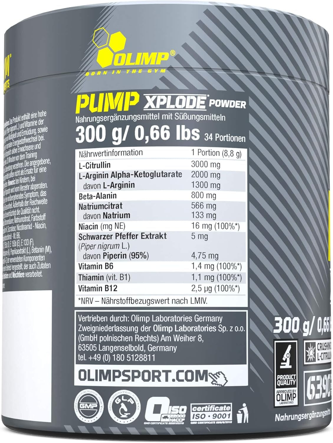 Pump Xplode (300g) Fruit Punch