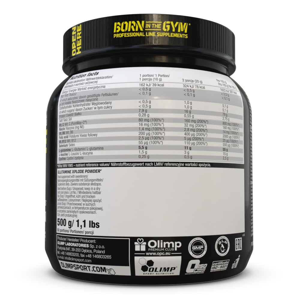 Glutamine Xplode Powder (500g) Zitrone