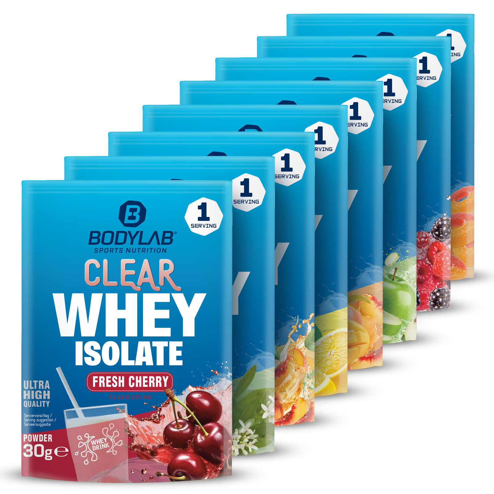 Clear Whey Isolate Probierbox (8 Proben je 30g)