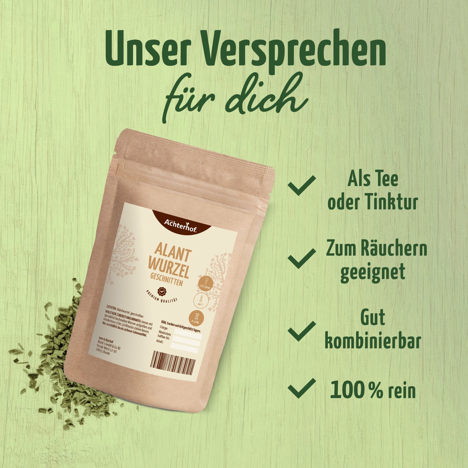 Alantwurzel geschnitten (1000g)