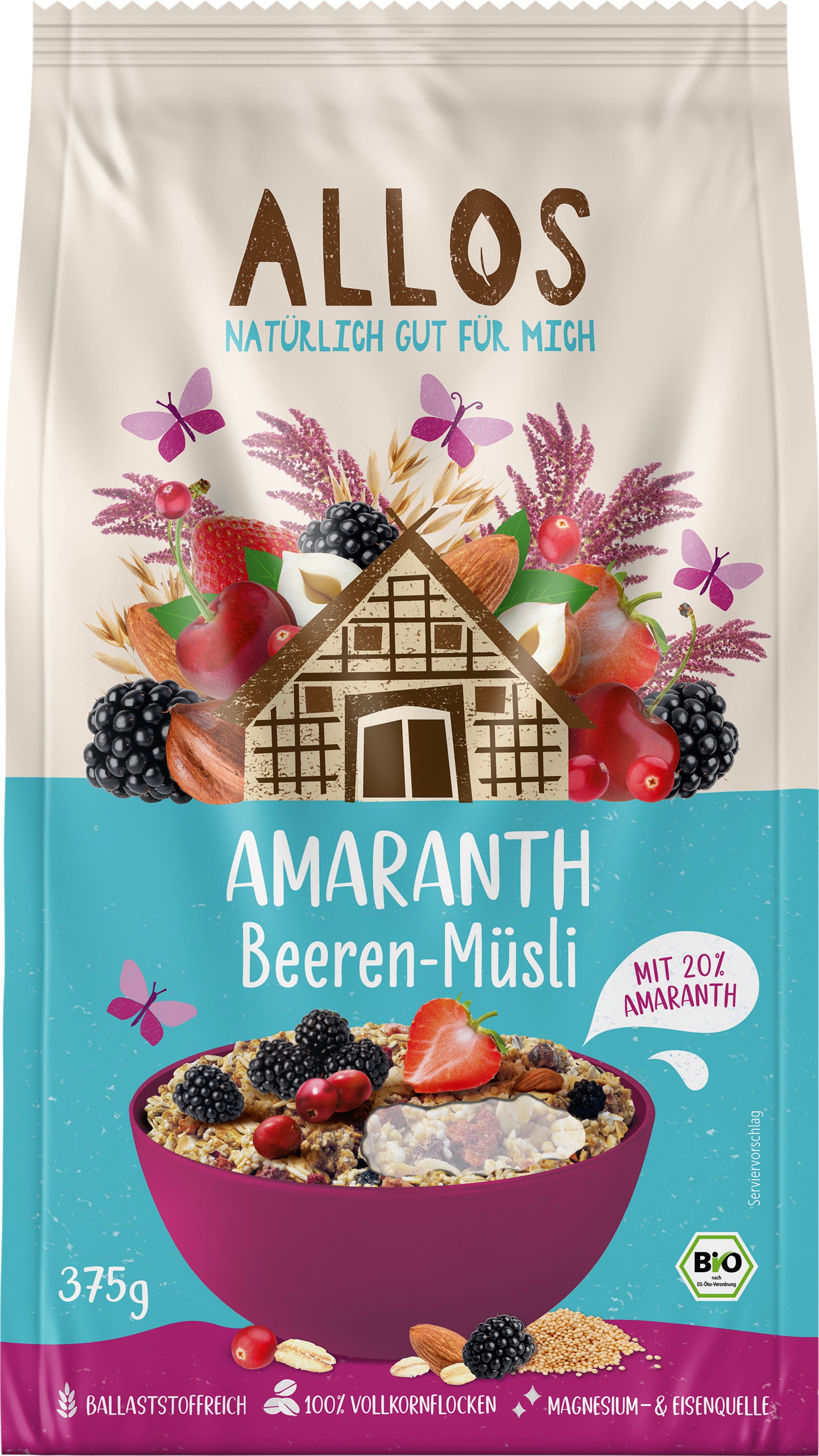Amaranth Beeren-Müsli bio (375g)