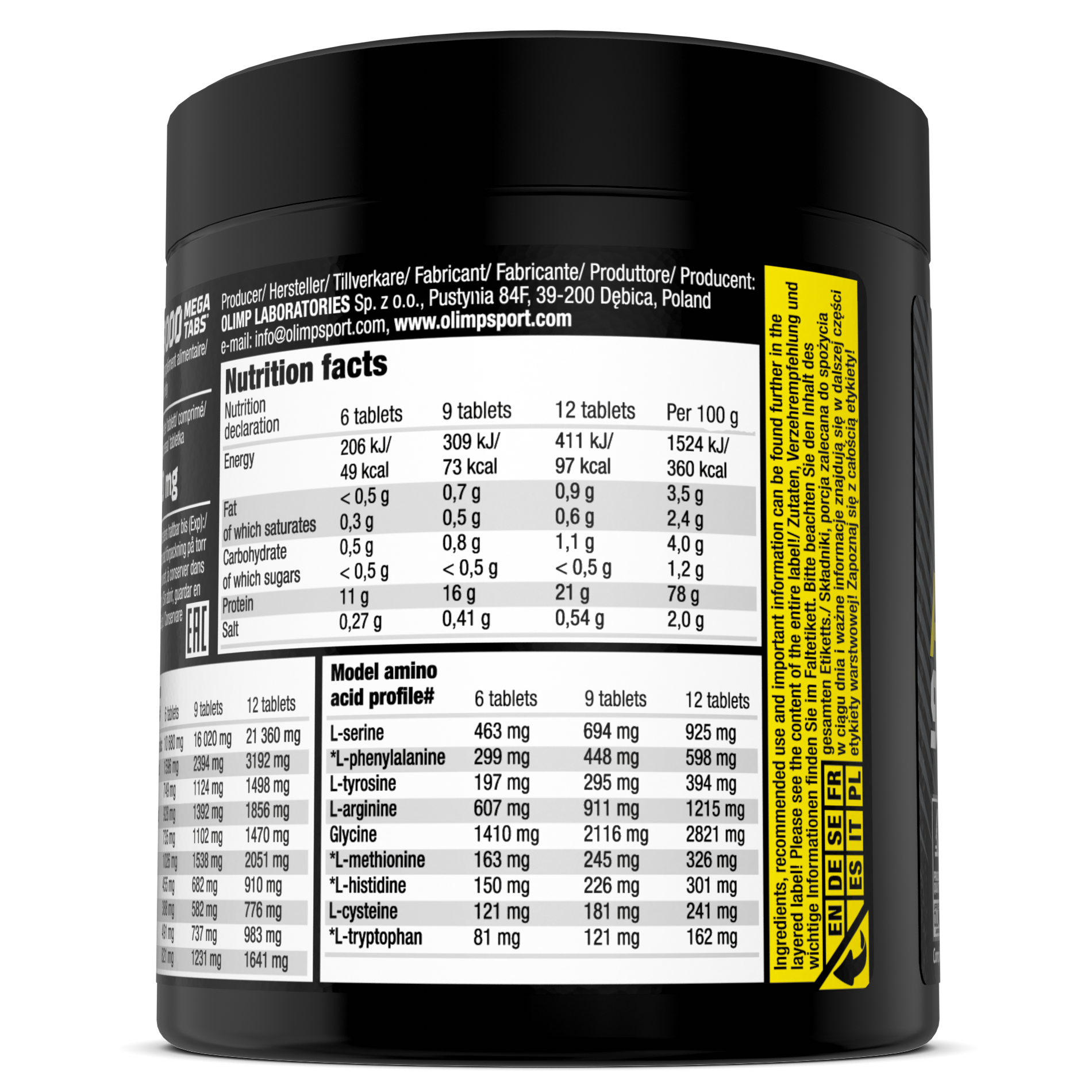 Anabolic Amino 9000 Mega Tabs (150 Tabletten)