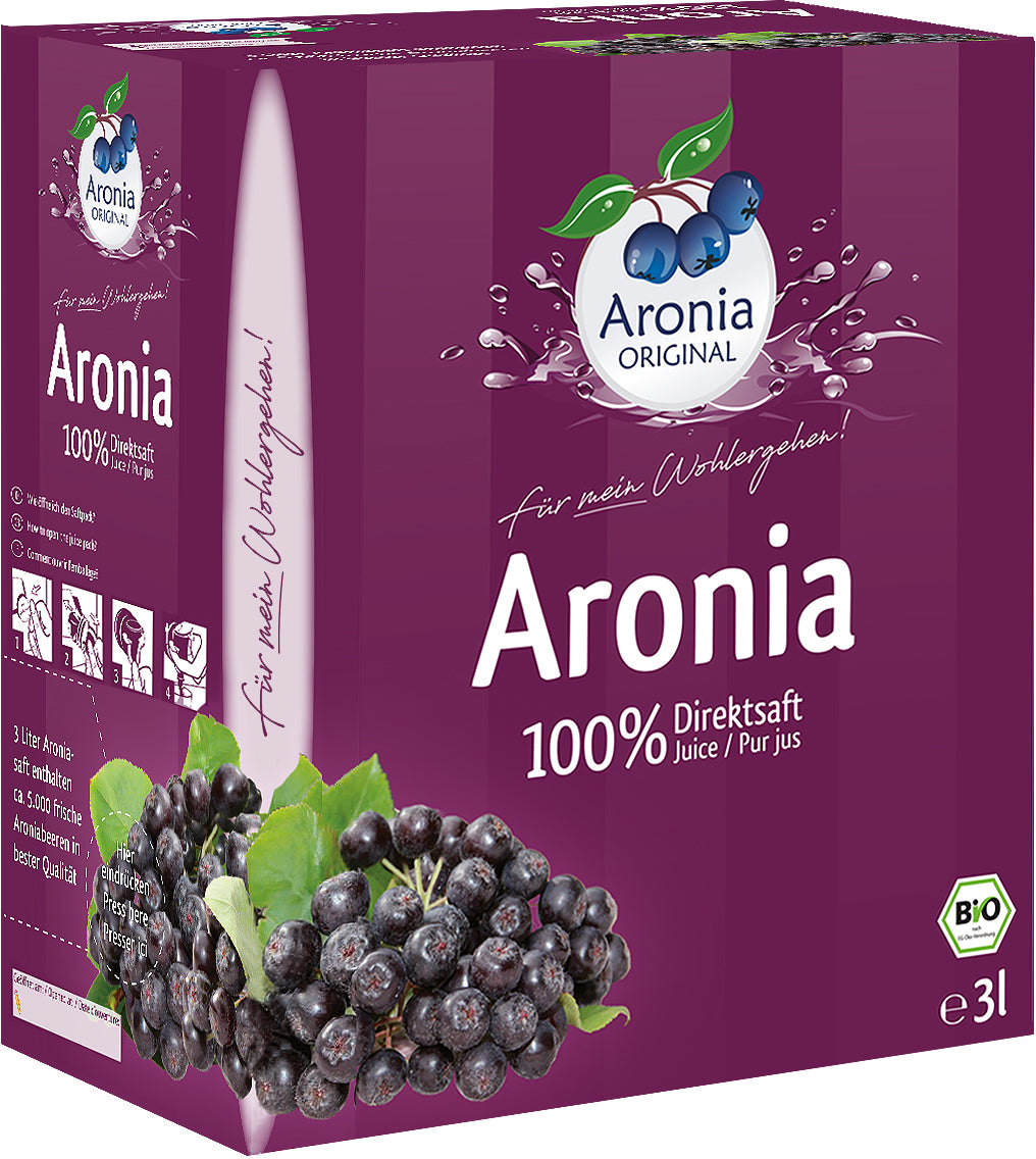Aroniasaft 100% Direktsaft bio (3000ml)