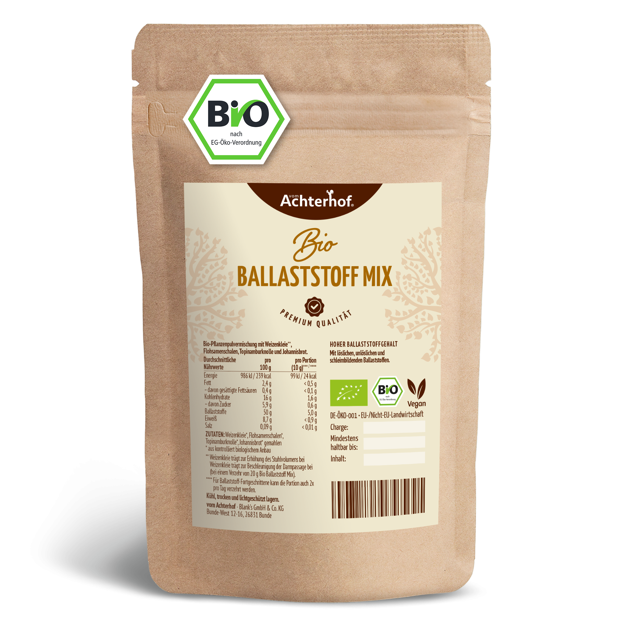 Bio Ballaststoff Mix (100g)