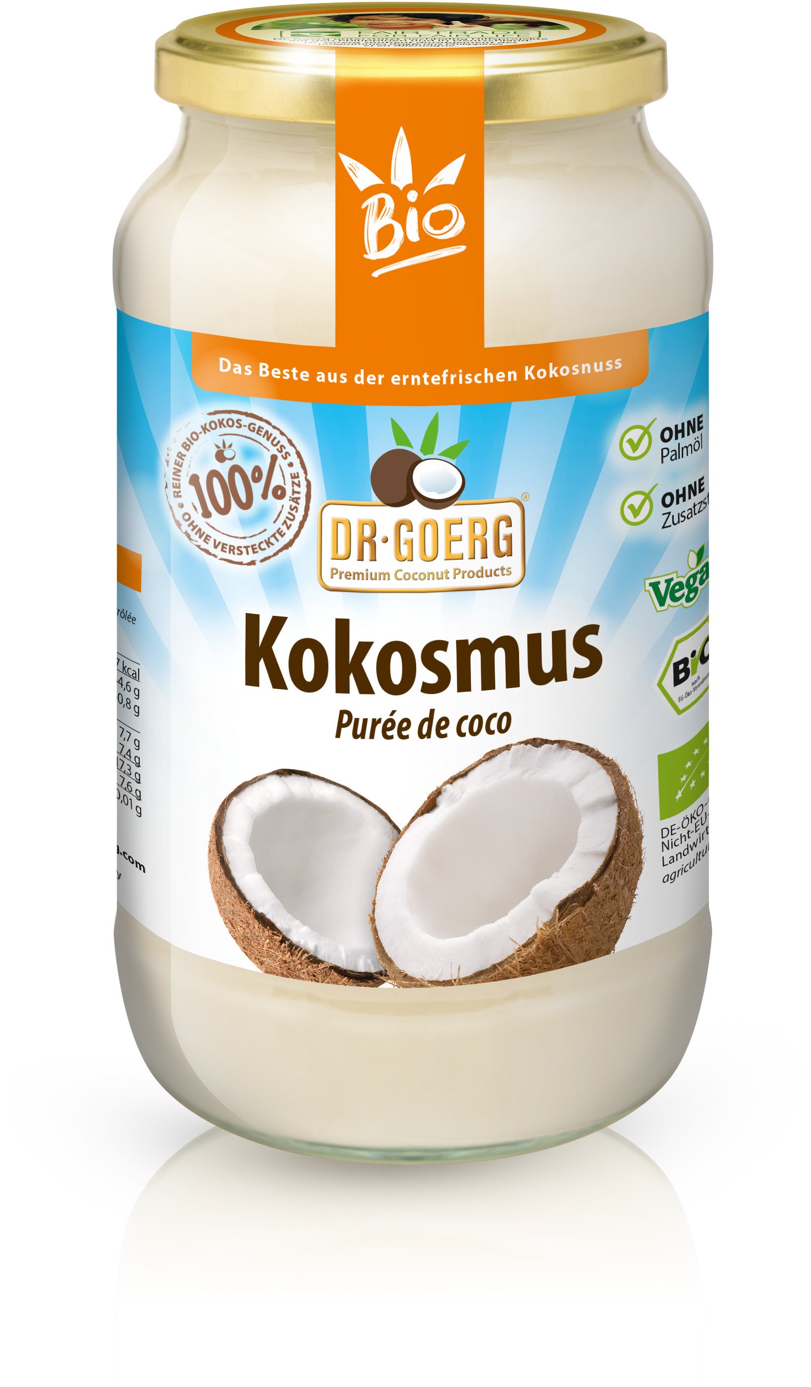 kokosmus aufbewahren Bio-Kokosmus (1000g)