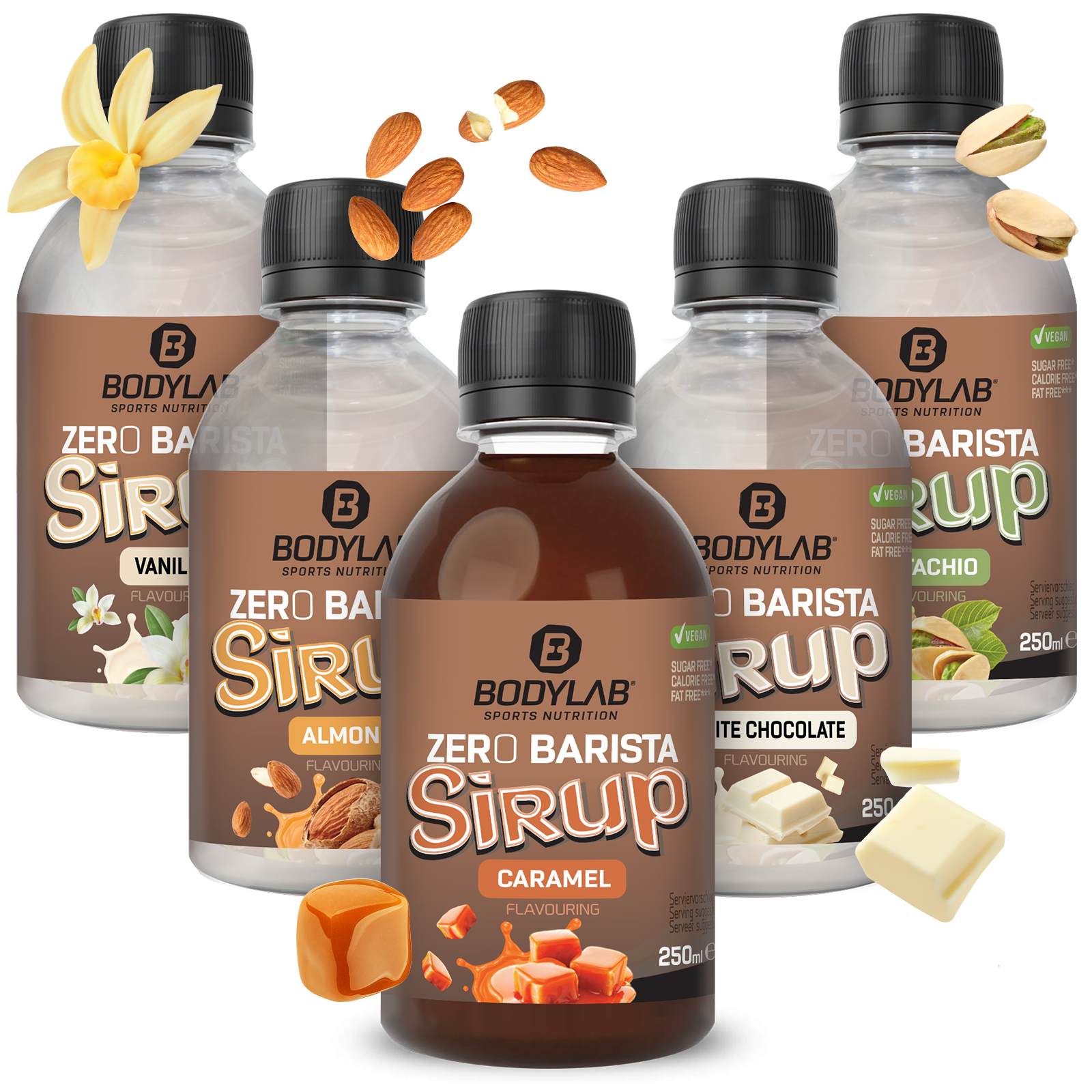 5 x Zero Barista Sirup (250ml)