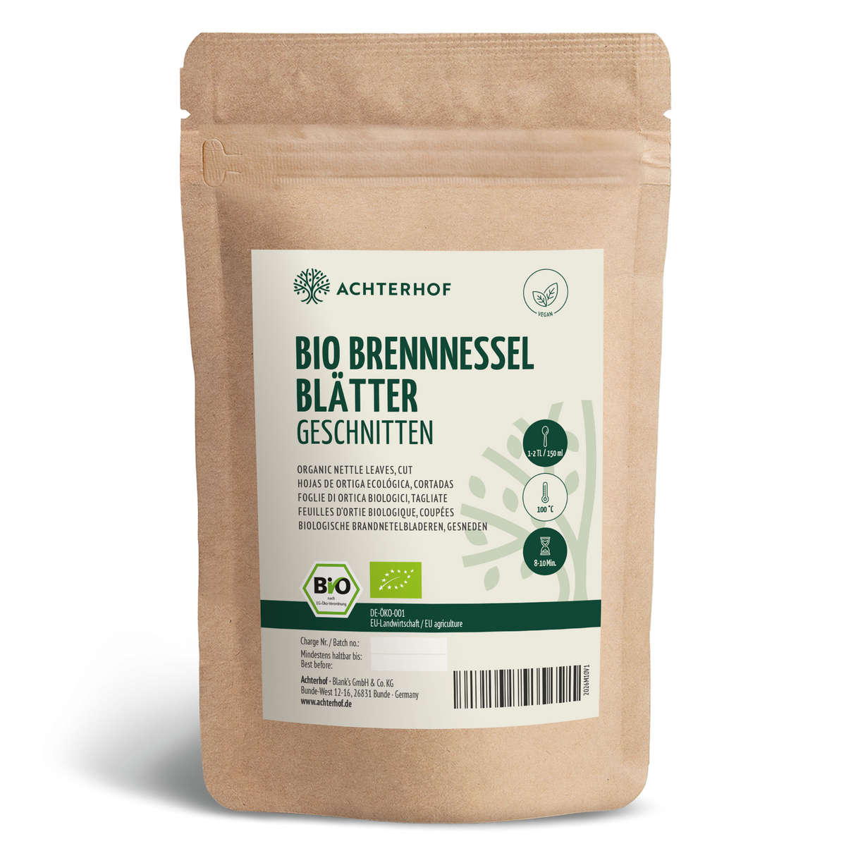 Brennnesselblätter geschnitten Bio (250g)