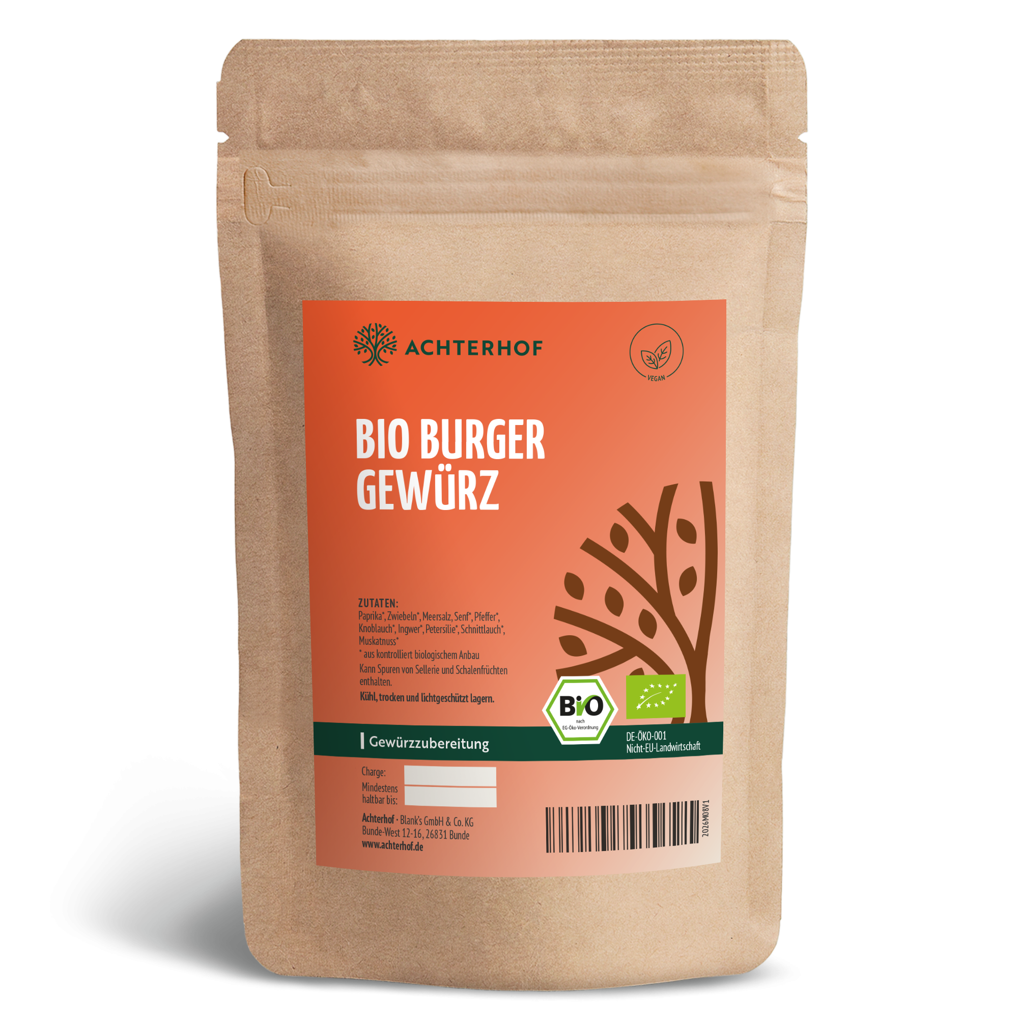 Burger Gewürzzubereitung Bio (100g)
