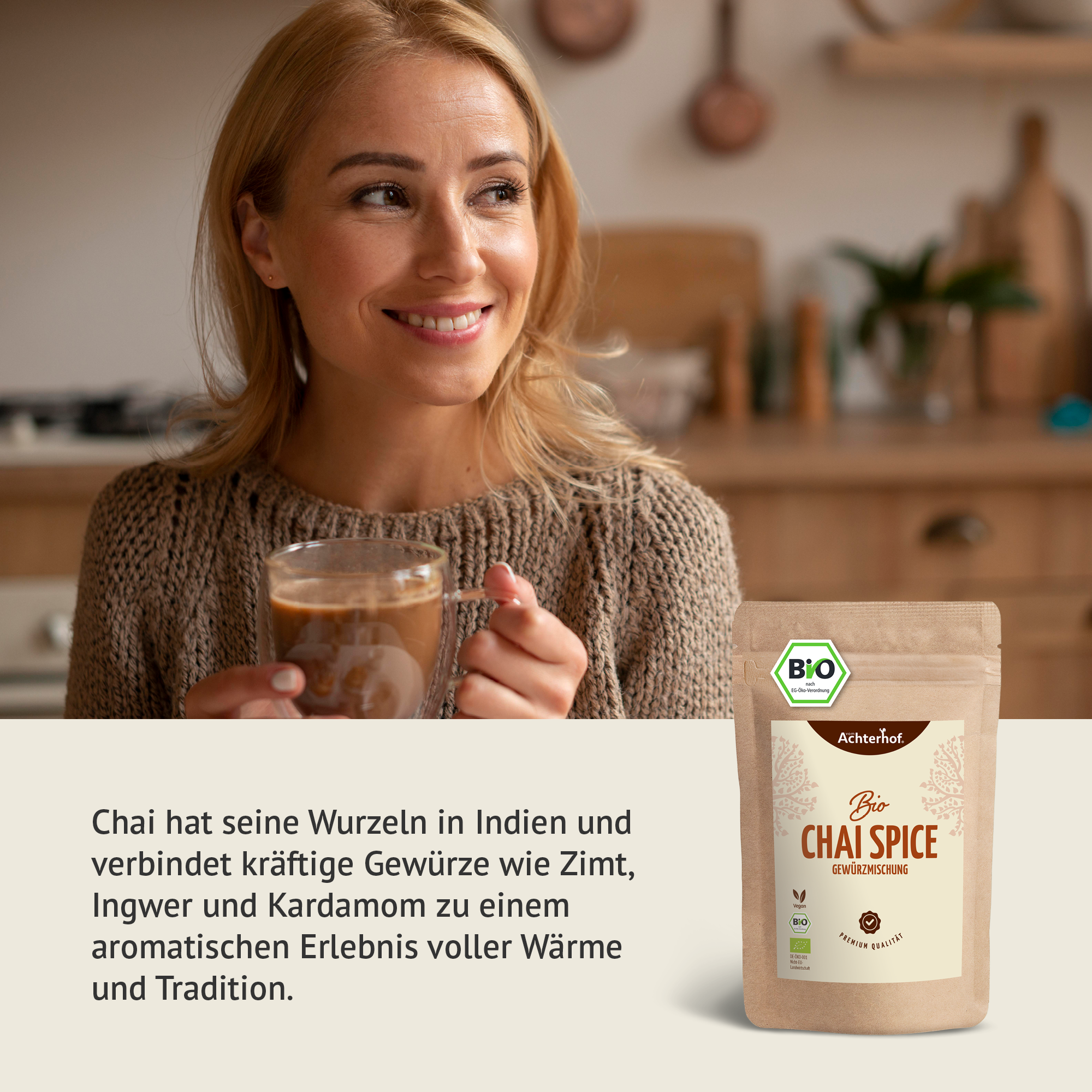 Bio Spicy Chai Gewürzmischung – zuckerfrei (100g)