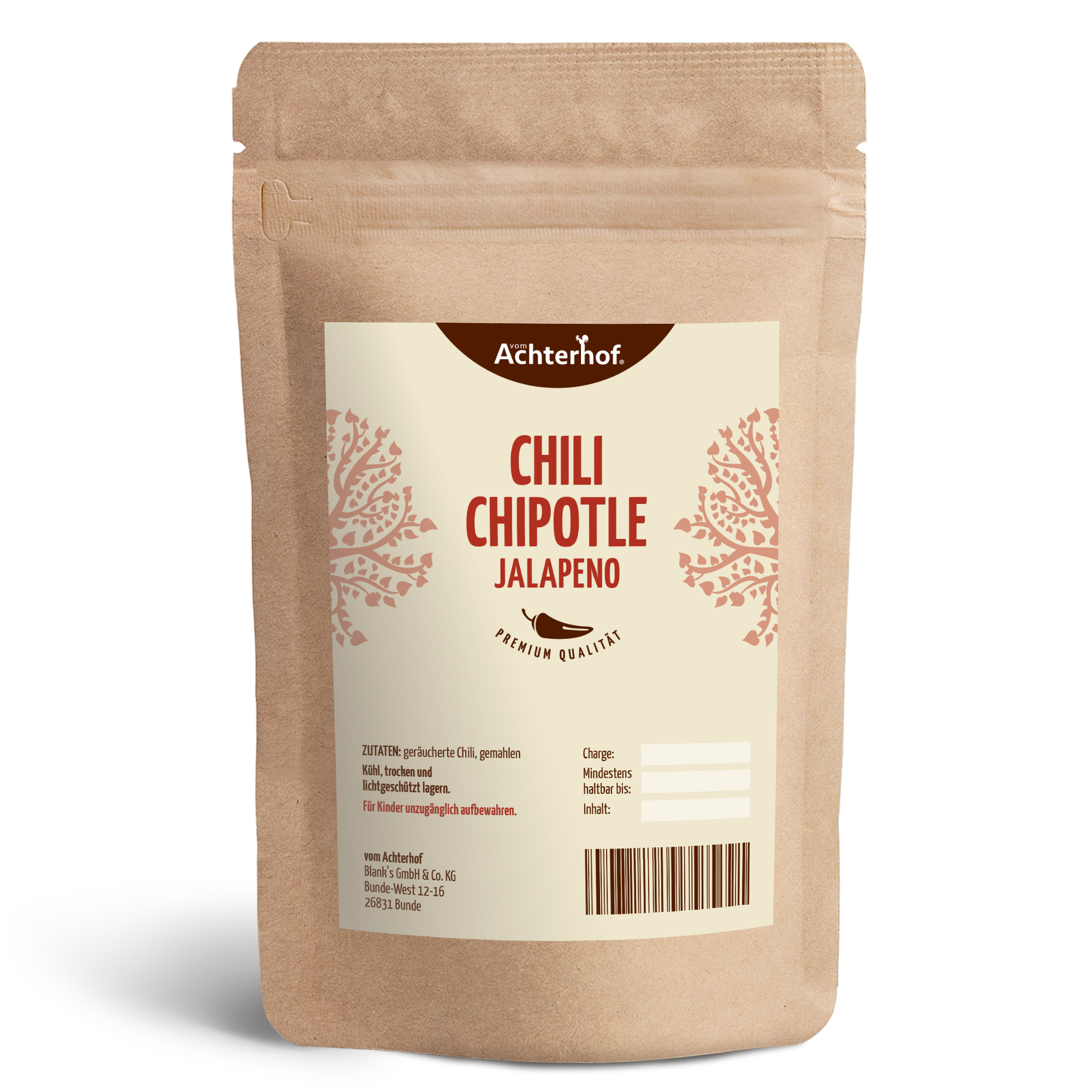 Chili Chipotle Jalapeno gemahlen (100g)
