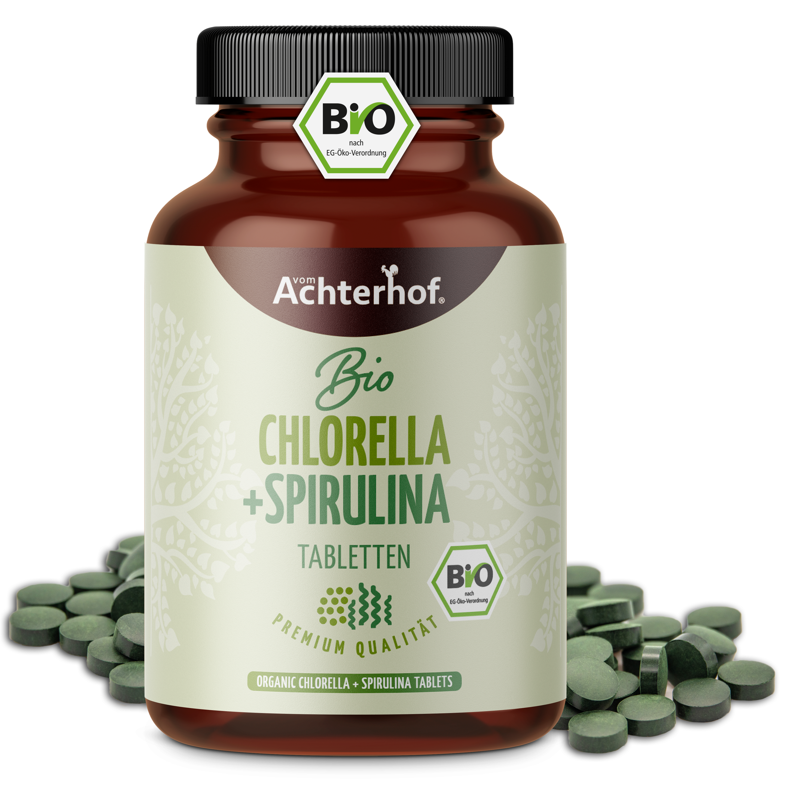 Chlorella & Spirulina Algen Tabletten Bio (400 Tabletten)