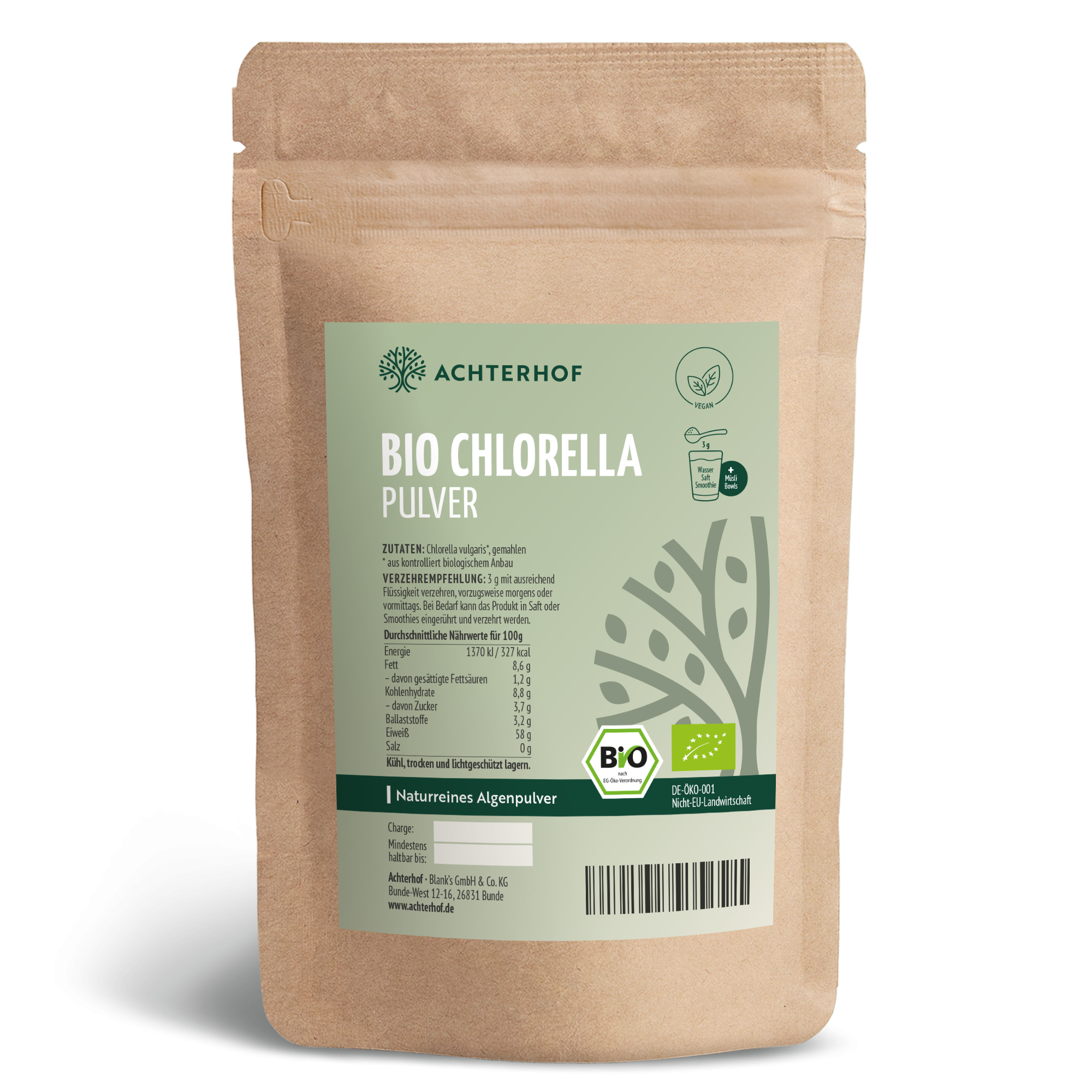 Bio Chlorella Pulver (100g)