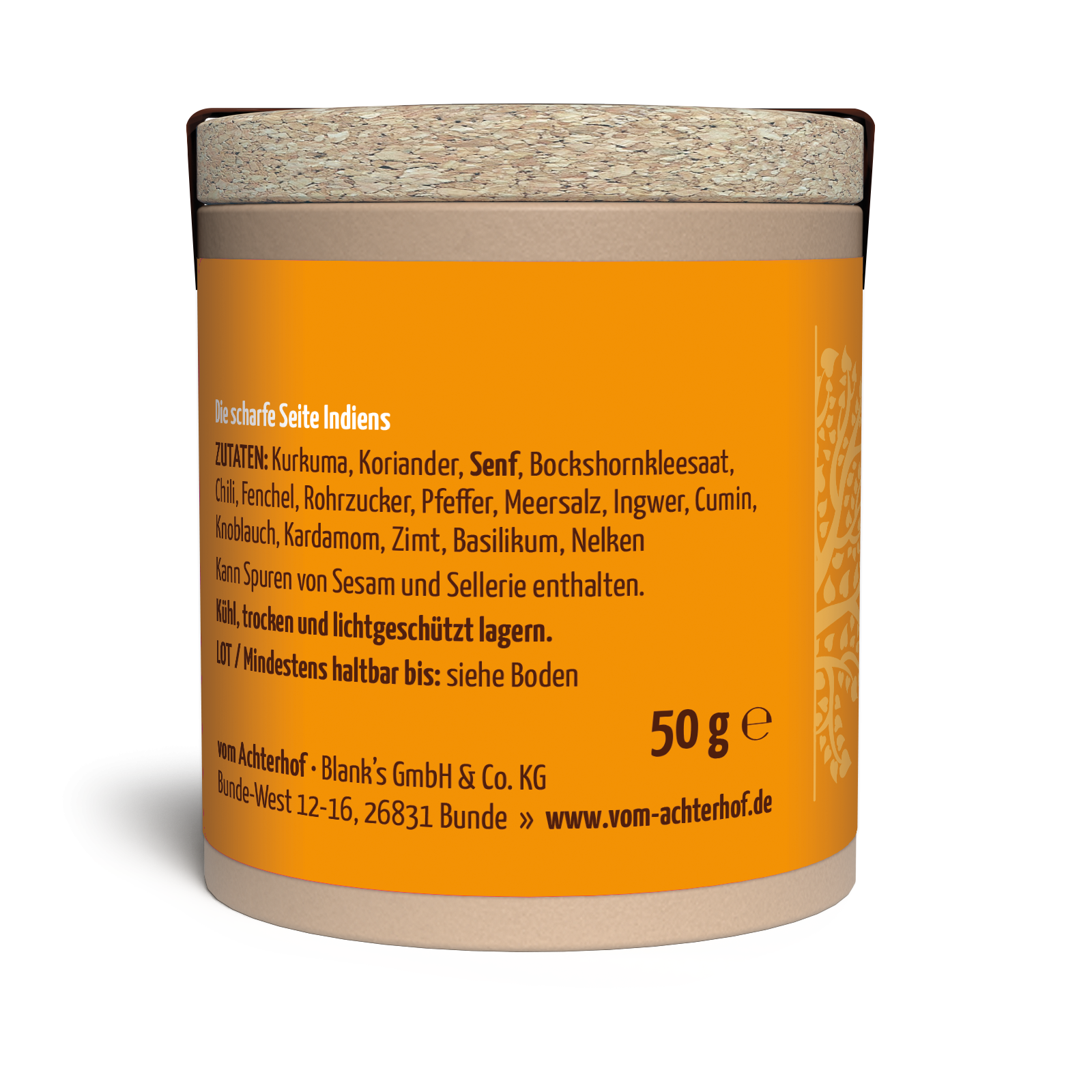 Curry Indisch Gewürzzubereitung (50g)