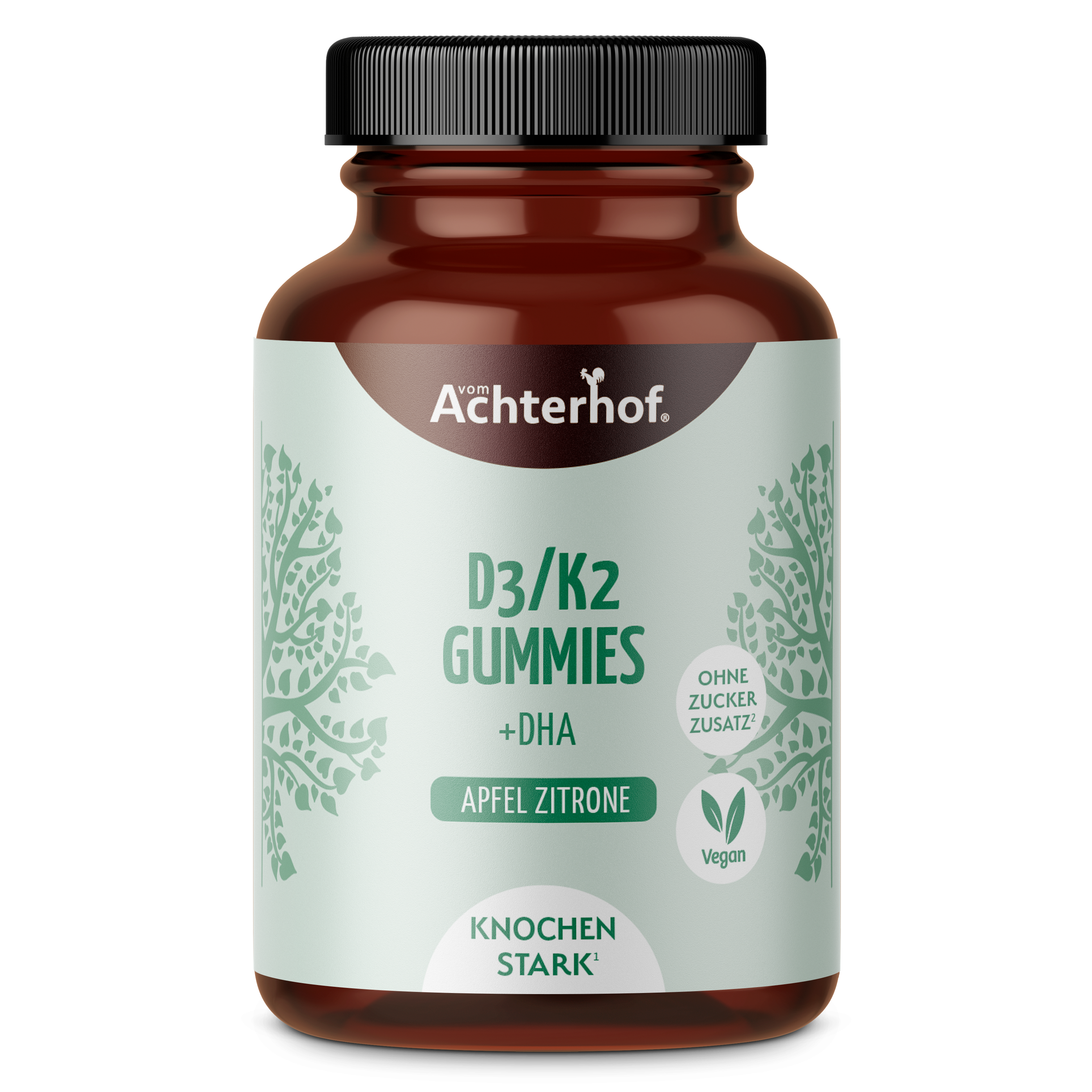 Saftgold D3/K2 Gummies Apfel Zitrone + DHA (80 Stück)