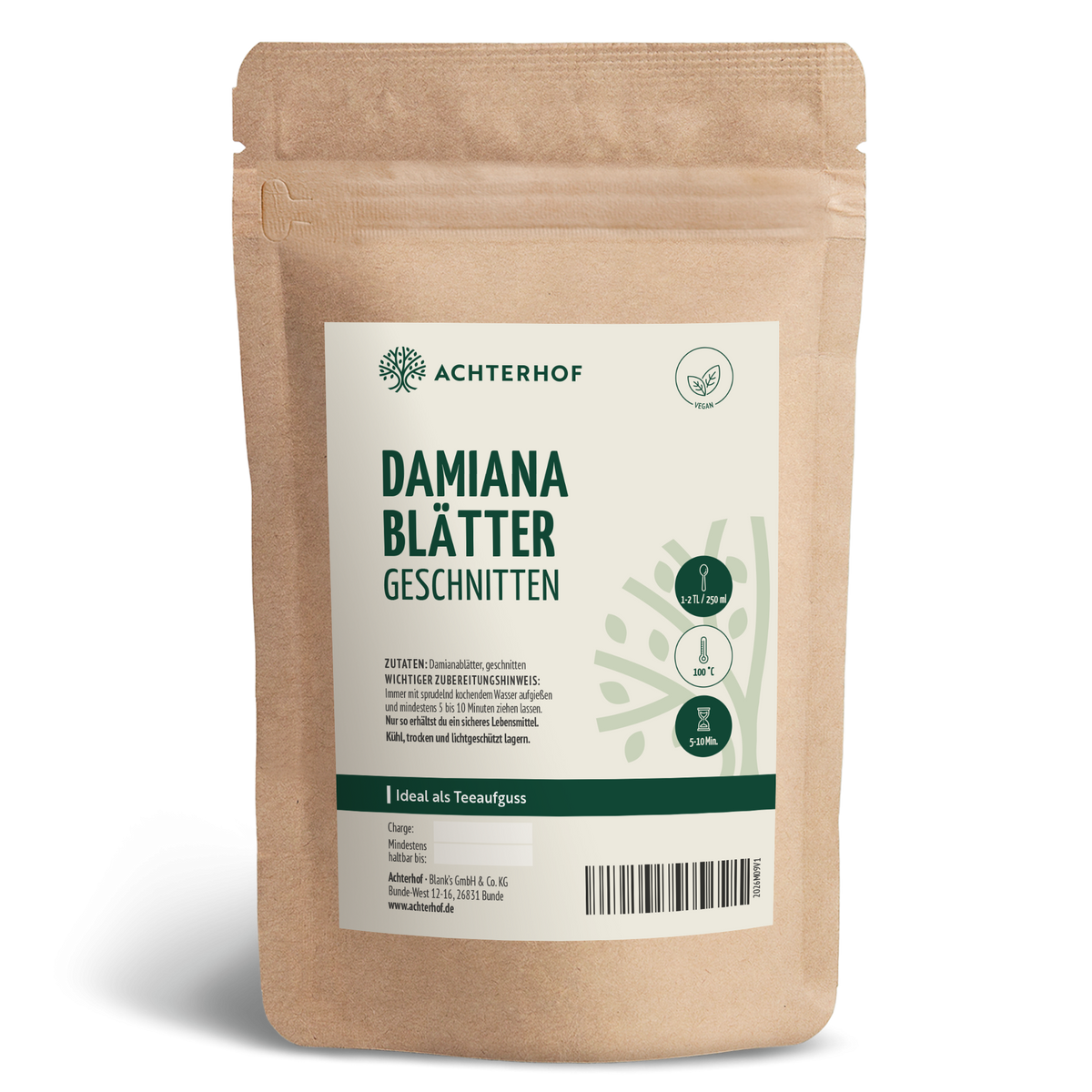 Damianablätter geschnitten (250g)