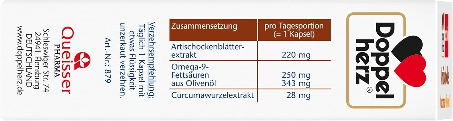 Artischocke + Curcuma + Olivenöl (30 Kapseln)