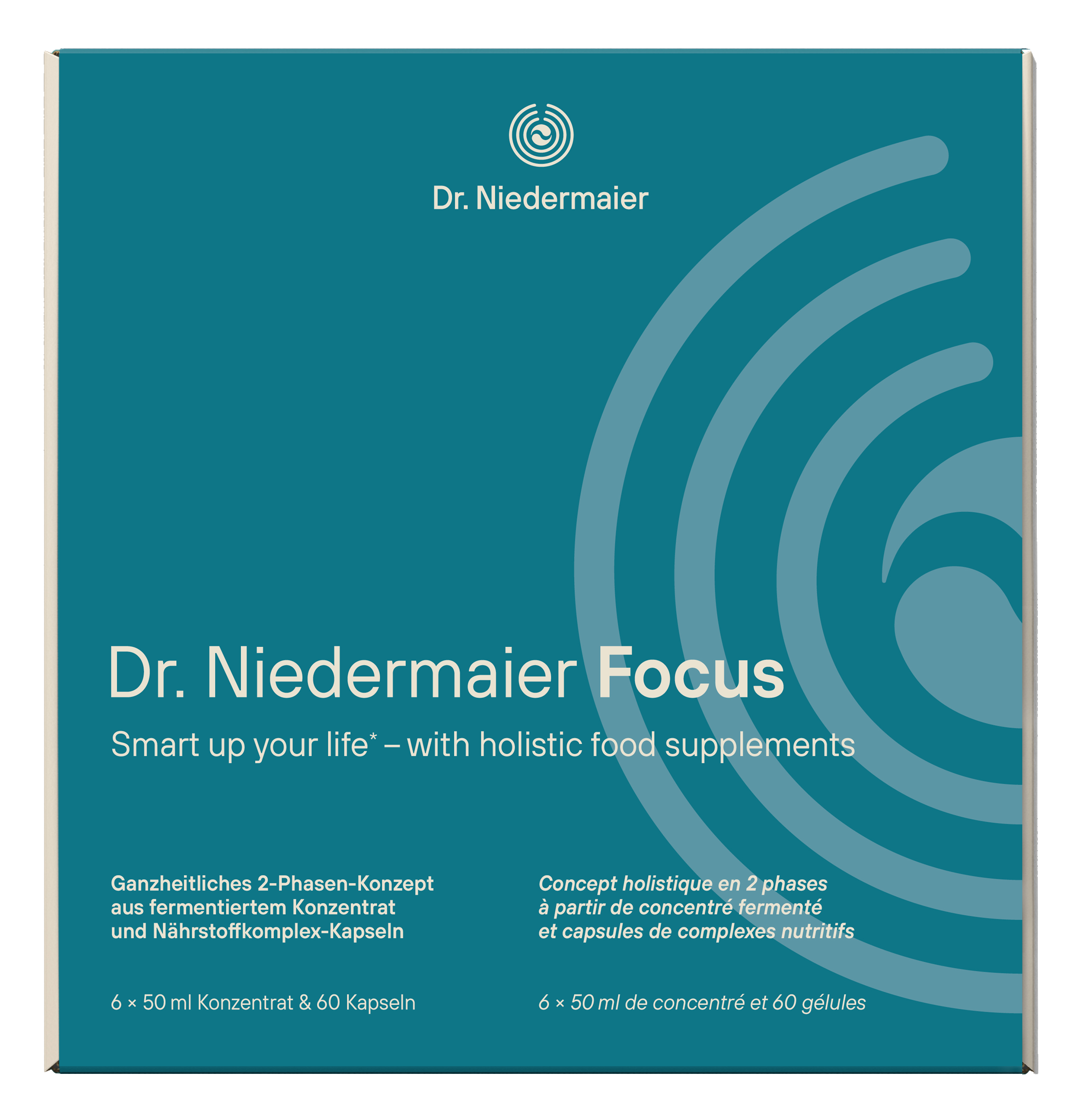Focus Monatsbox (6x50ml Konzentrat + 60 Kapseln)