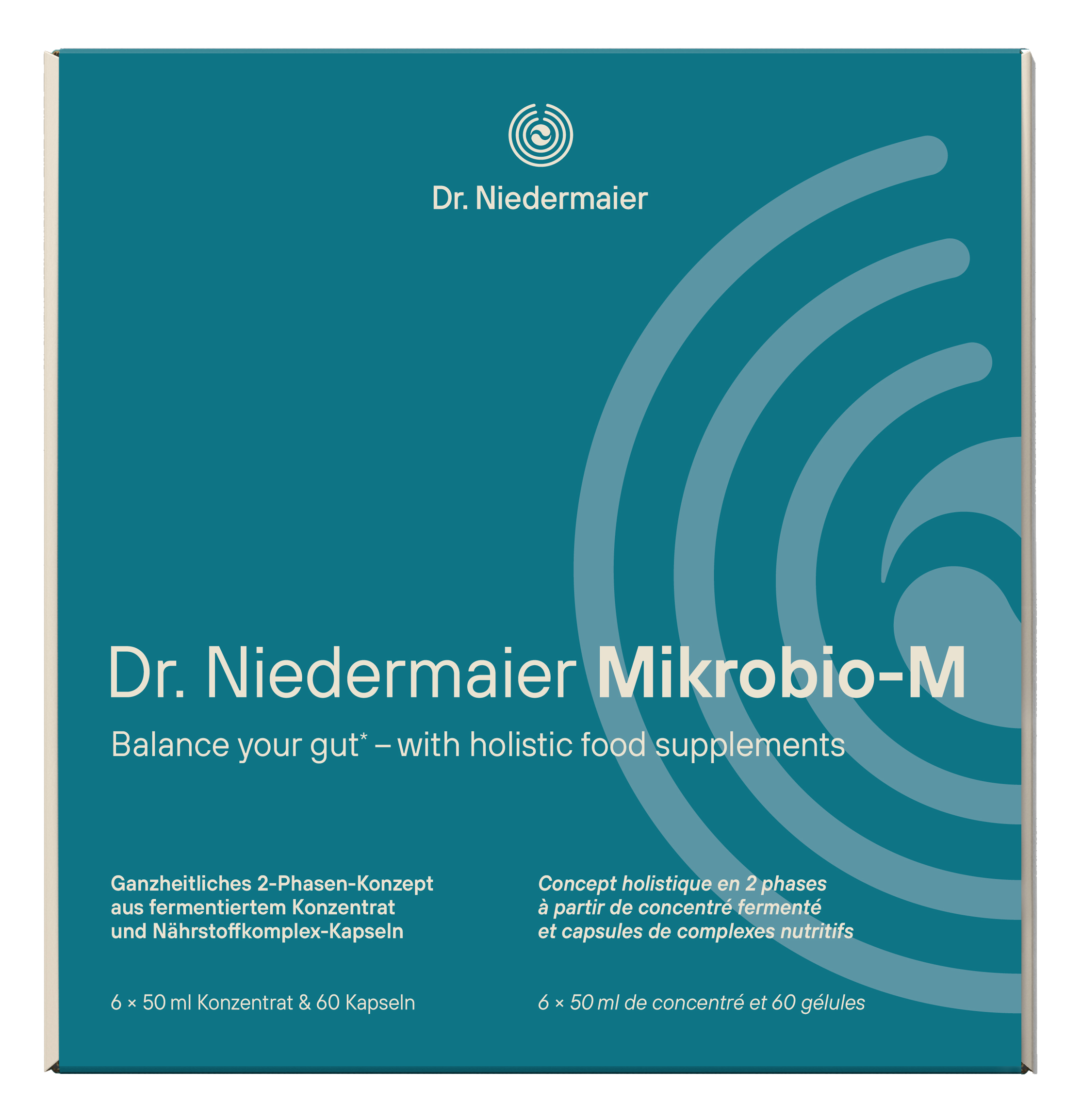 Mikrobio-M Monatsbox (6x50ml Konzentrat + 60 Kapseln)