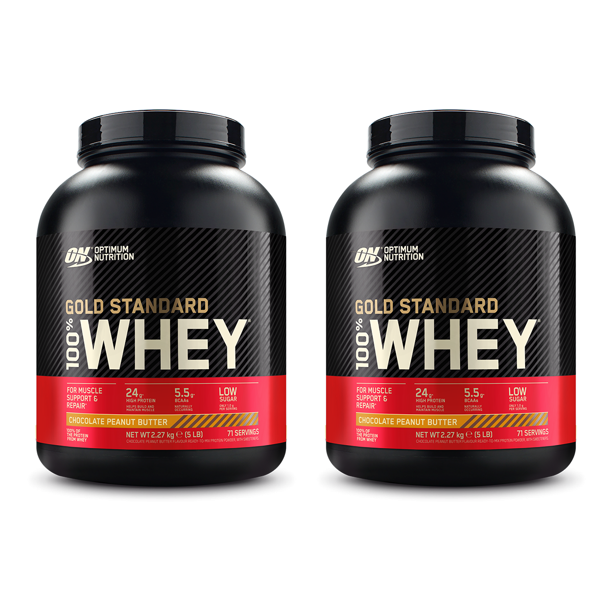 Doppelpack: 100% Whey Gold Standard (2x2270g)