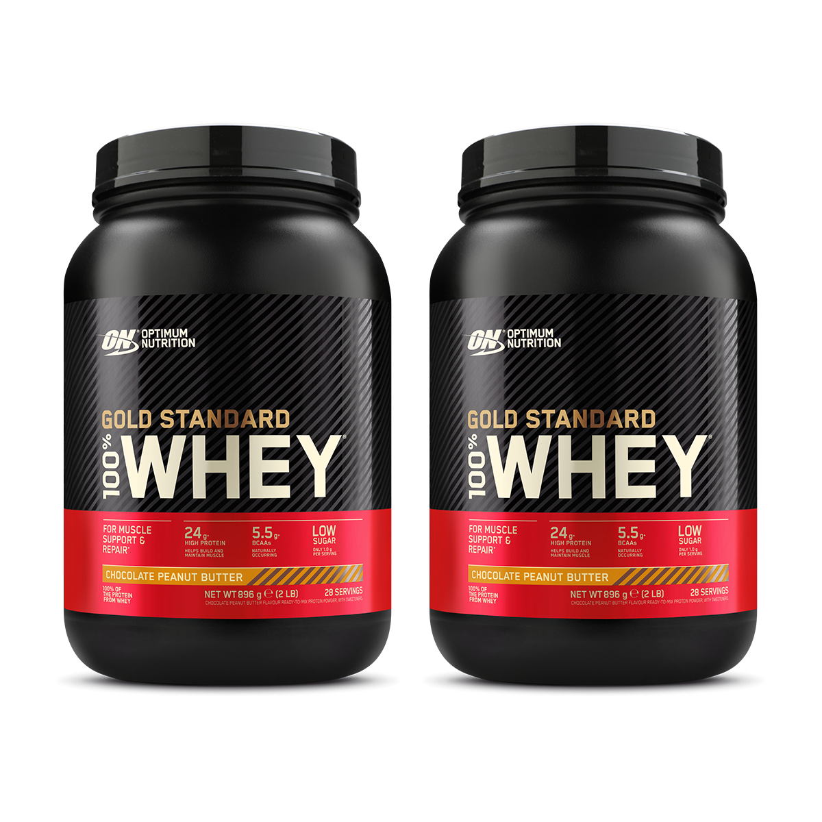 Doppelpack: 100% Whey Gold Standard (2x900g)