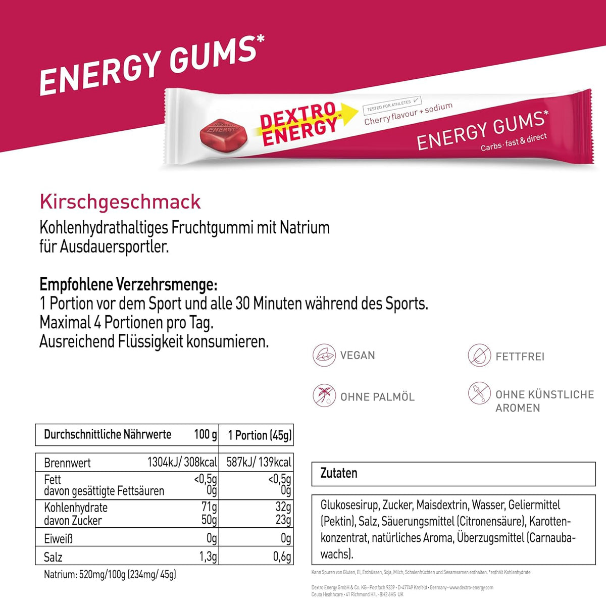 Energy Gums (8x45g) Cherry + Natrium