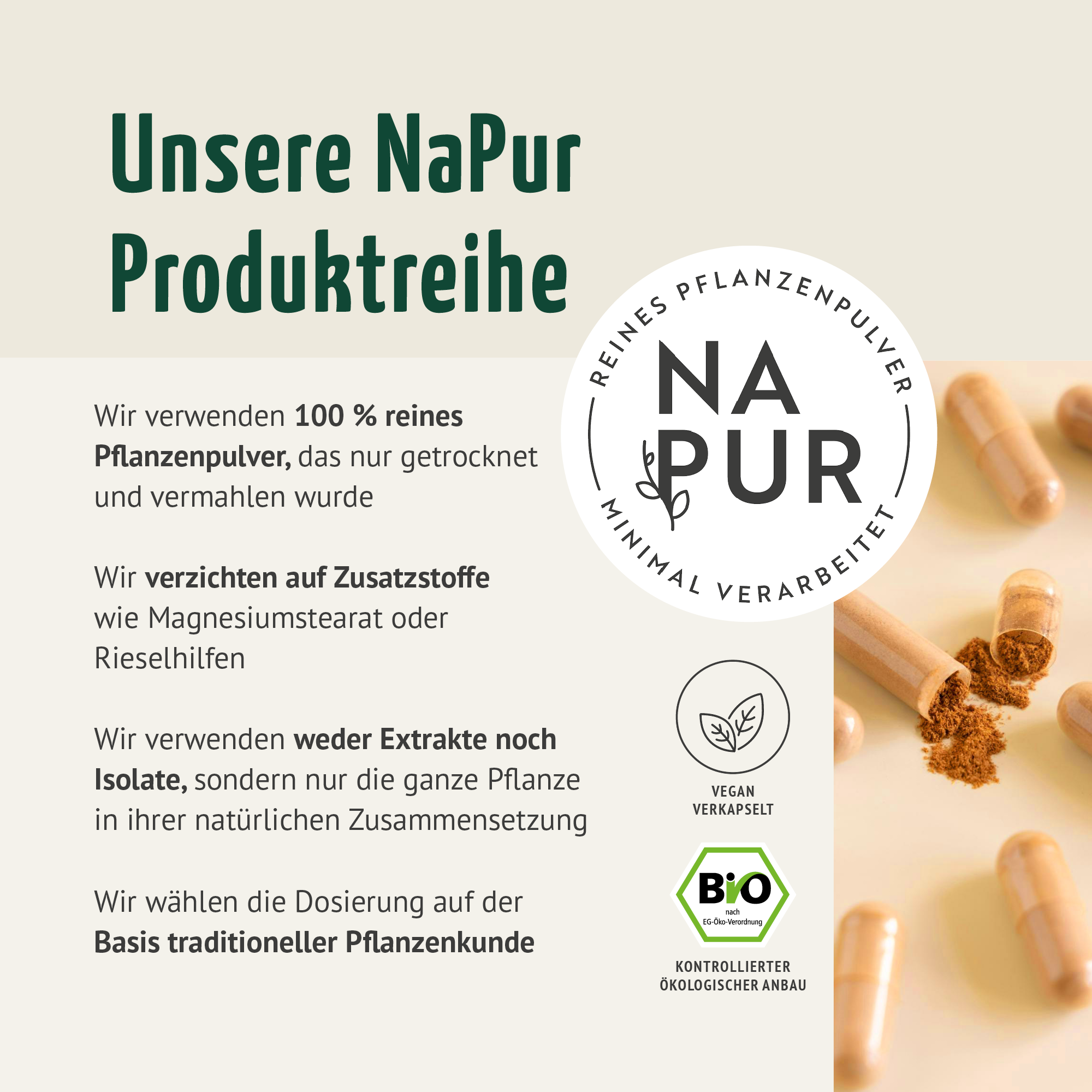 Goldene Mischung Kapseln Bio – ohne Piperin (120 Kapseln)