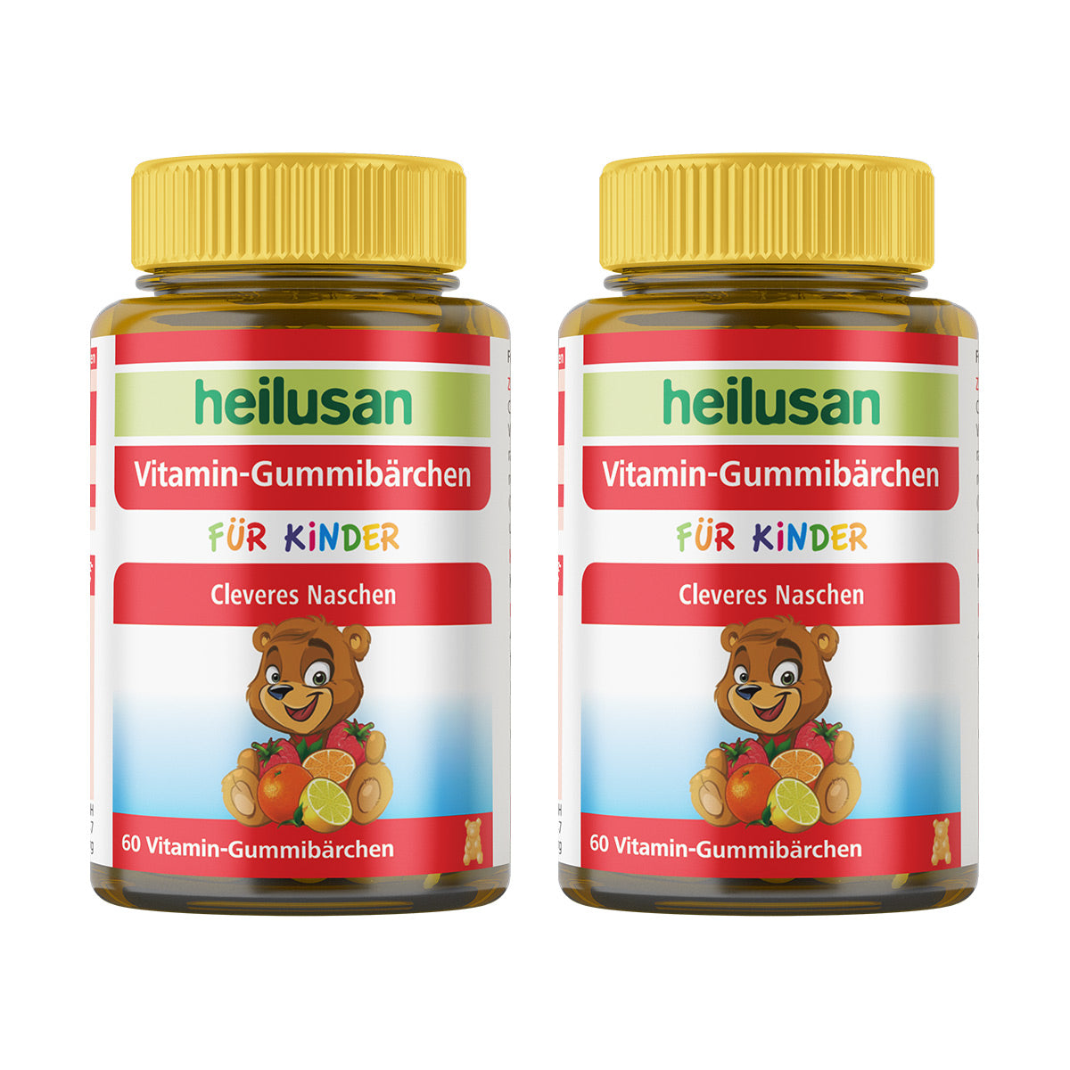 Doppelpack Heilusan Vitamin Gummibärchen (2x60 Stück)