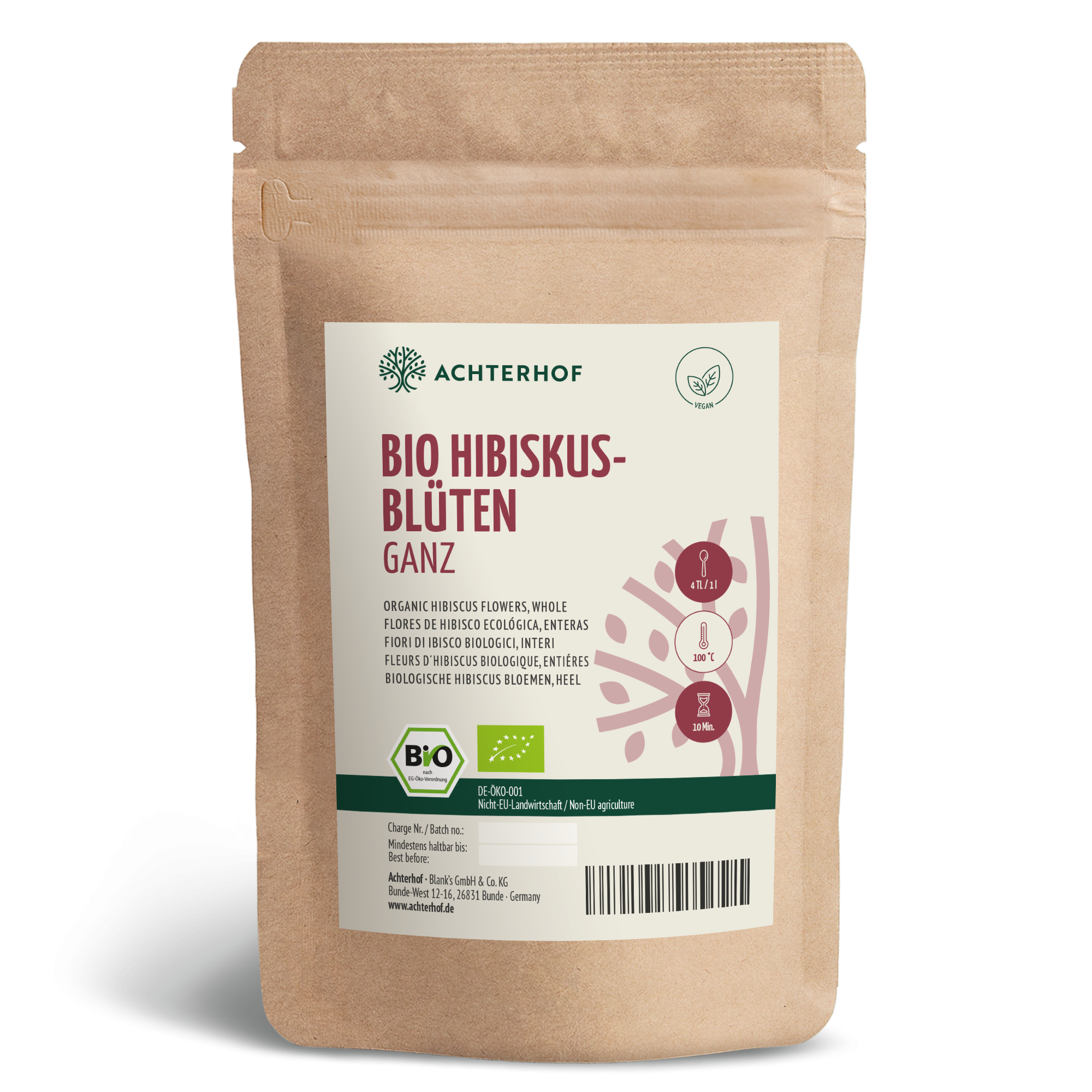 Bio Hibiskusblüten ganz (250g)