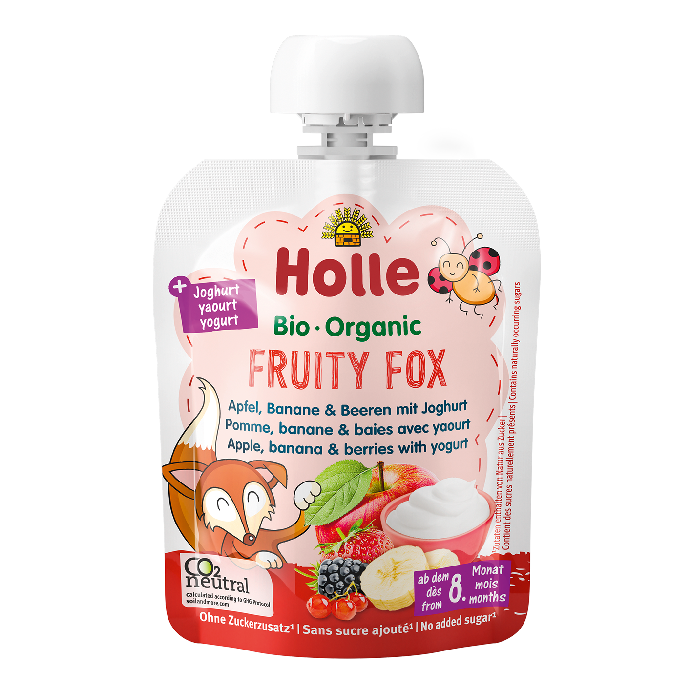 Bio Pouchy mit Joghurt ab dem 8. Monat (10x85g)