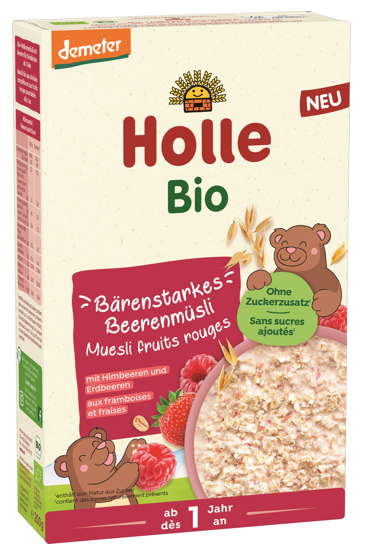 Demeter Bio-Vollkorn Beerenmüsli ab 1 Jahr (200g)